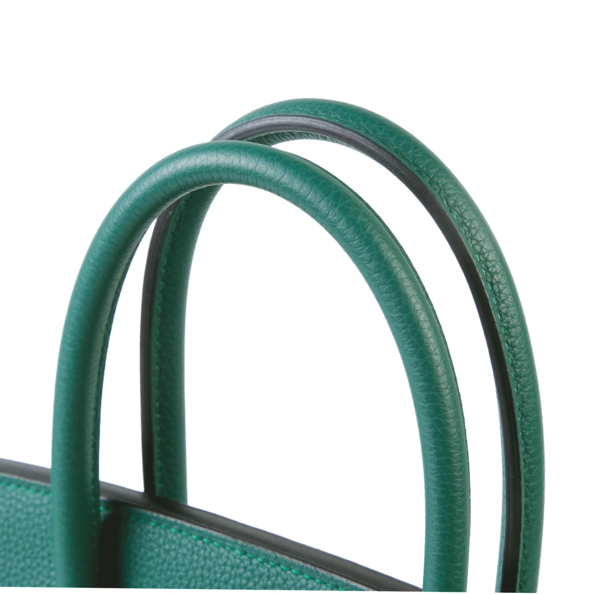 Very Good ( Rank A) HERMÈS Birkin 30 Malachite (Z6) Togo Gold hardware A (2017) - 3