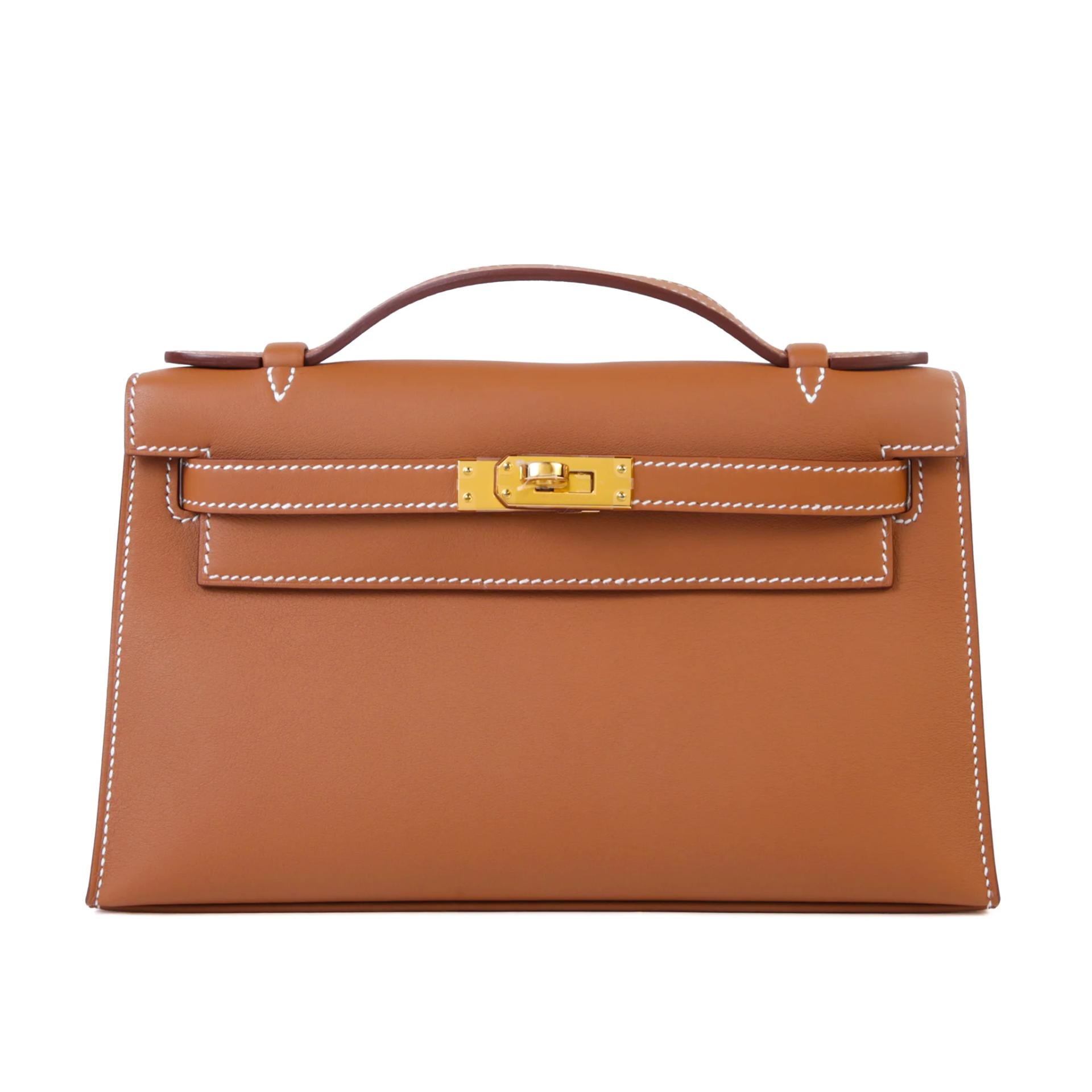 Brand New ( Rank N ) HERMÈS Kelly Pochette Gold (37) Swift Gold hardware G (2026) - 1