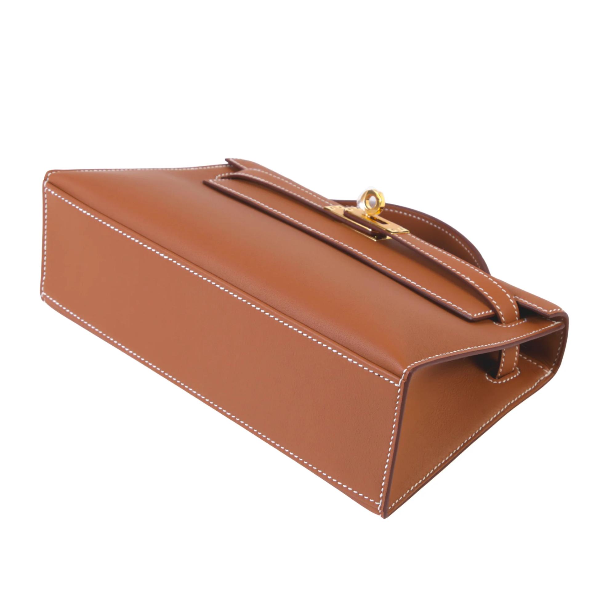 Brand New ( Rank N ) HERMÈS Kelly Pochette Gold (37) Swift Gold hardware G (2026) - 5
