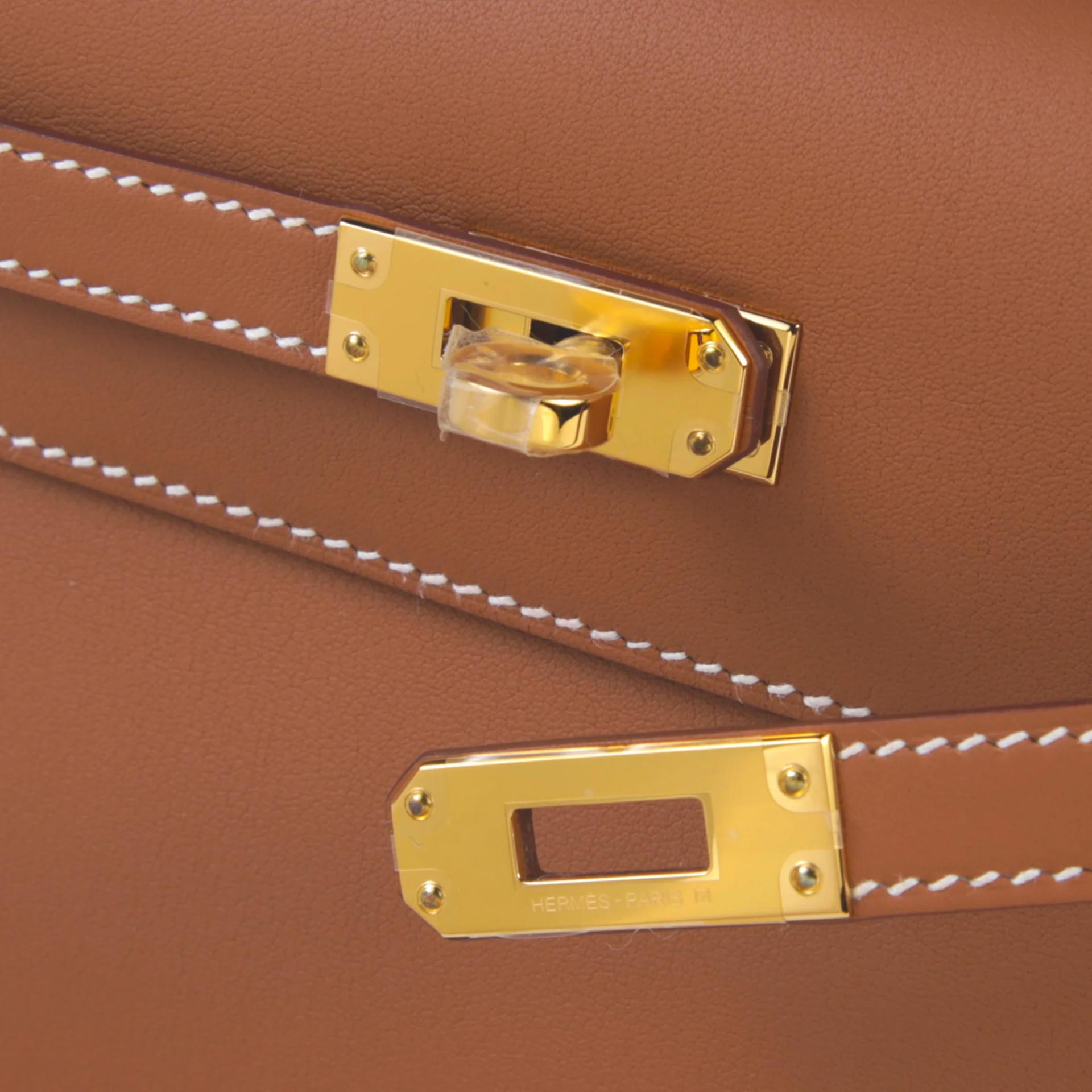 Brand New ( Rank N ) HERMÈS Kelly Pochette Gold (37) Swift Gold hardware G (2026) - 8
