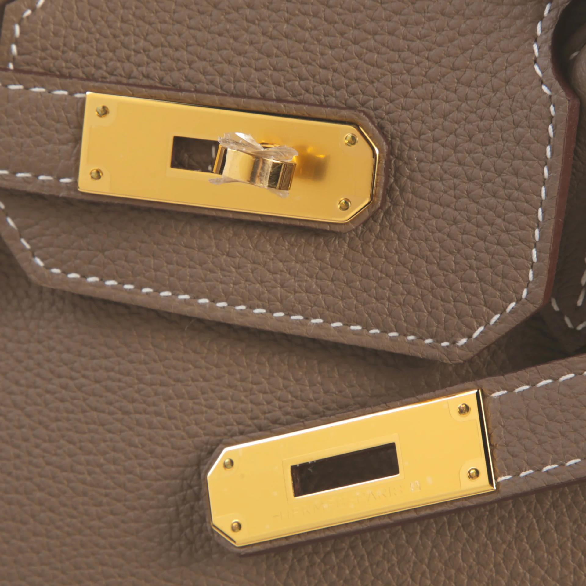 Brand New ( Rank N ) HERMÈS Birkin 30 Etoupe (18) Togo Gold hardware G (2026) - 8