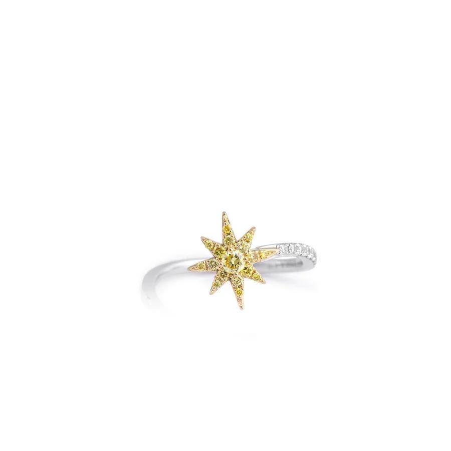 Brand New ( Rank N ) Mira Étoile Filante 18K Lab-Grown Diamond Ring 18K White Gold - 3
