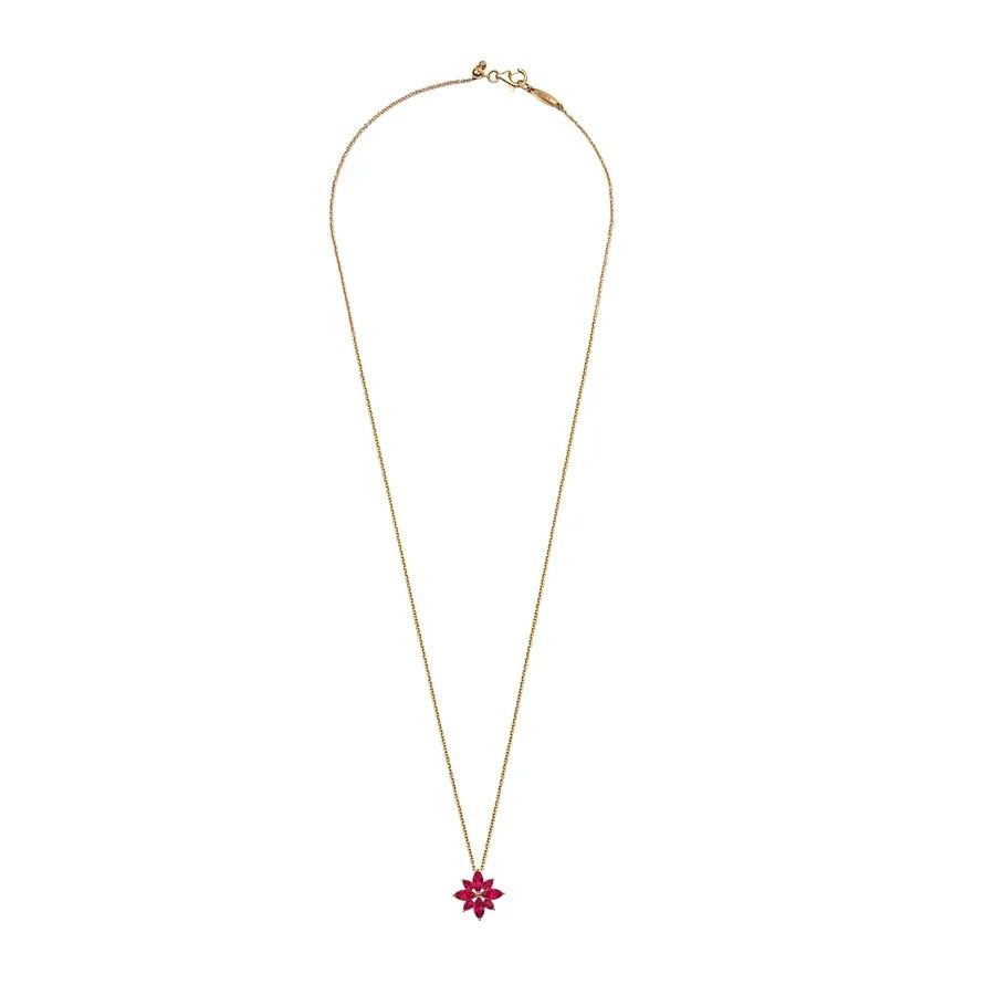 Brand New ( Rank N ) Mira Lumière Star 18K Lab-Grown Ruby Necklace 18K Rose Gold - 3
