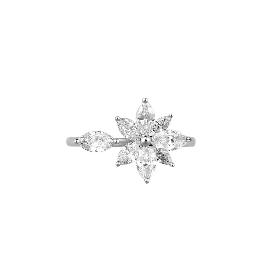 Brand New ( Rank N ) Mira Lumière Star 18K Lab-Grown Diamond Ring 18K White Gold - 3