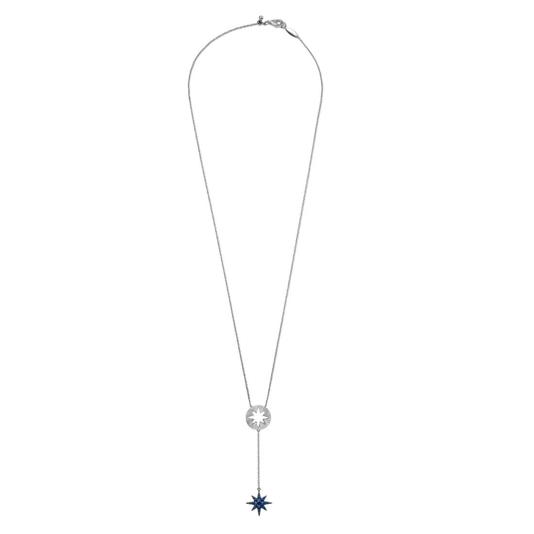 Brand New ( Rank N ) Mira Souhait Necklace 18K lab-grown sapphire necklace 18K White Gold - 4