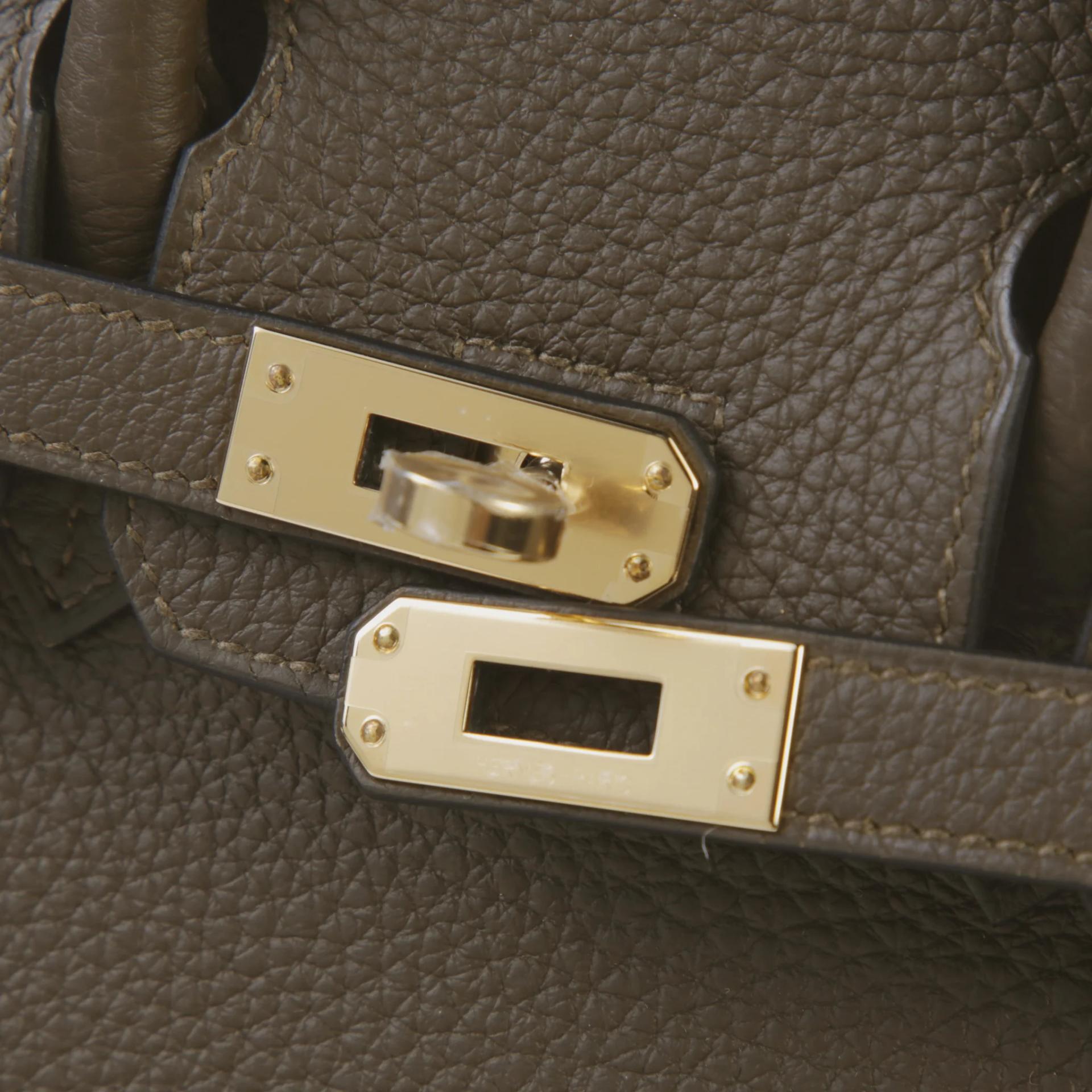 Brand New ( Rank N ) HERMÈS Birkin 25 Vert Loden (V8) Togo Permabrass hardware G (2026) - 8