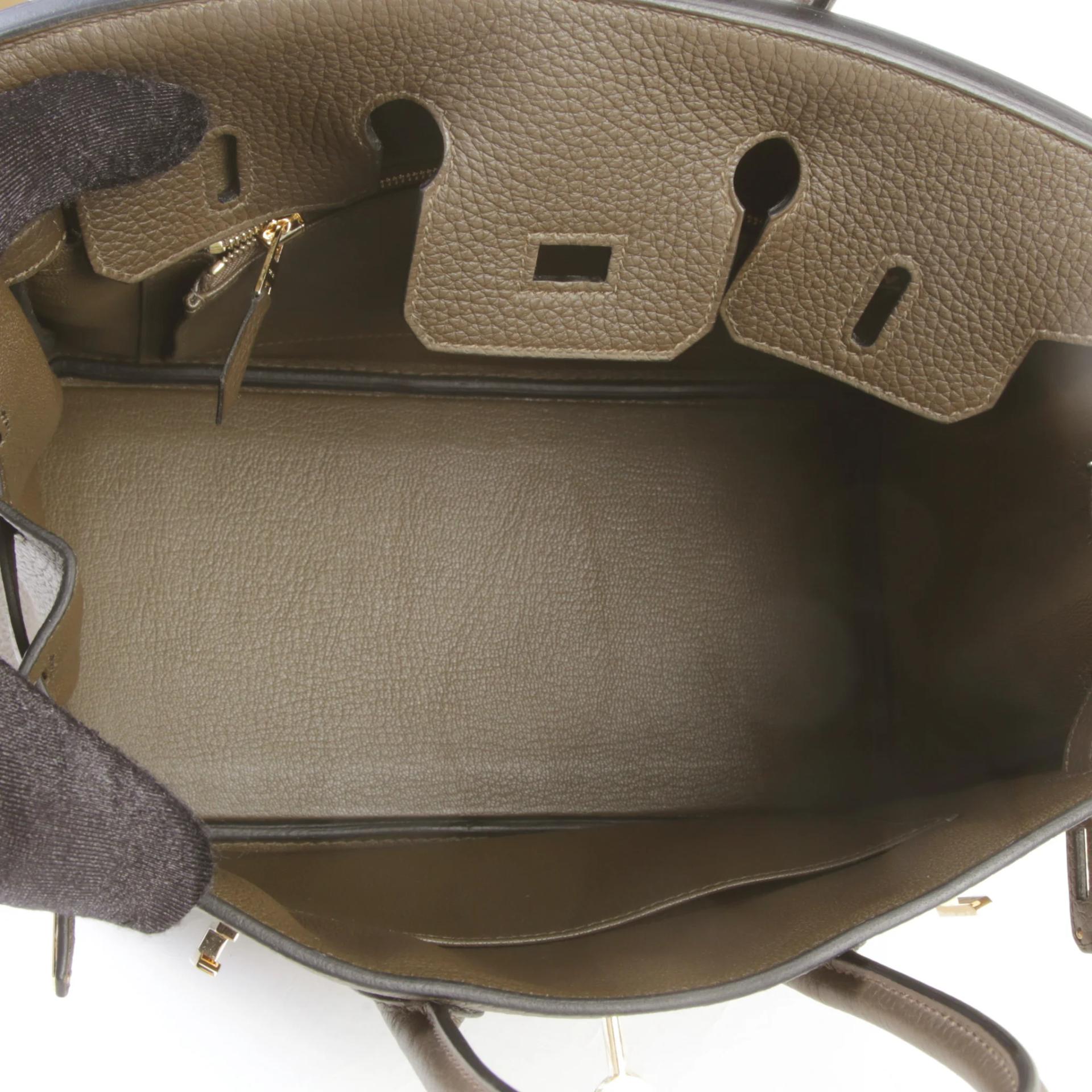Brand New ( Rank N ) HERMÈS Birkin 25 Vert Loden (V8) Togo Permabrass hardware G (2026) - 10