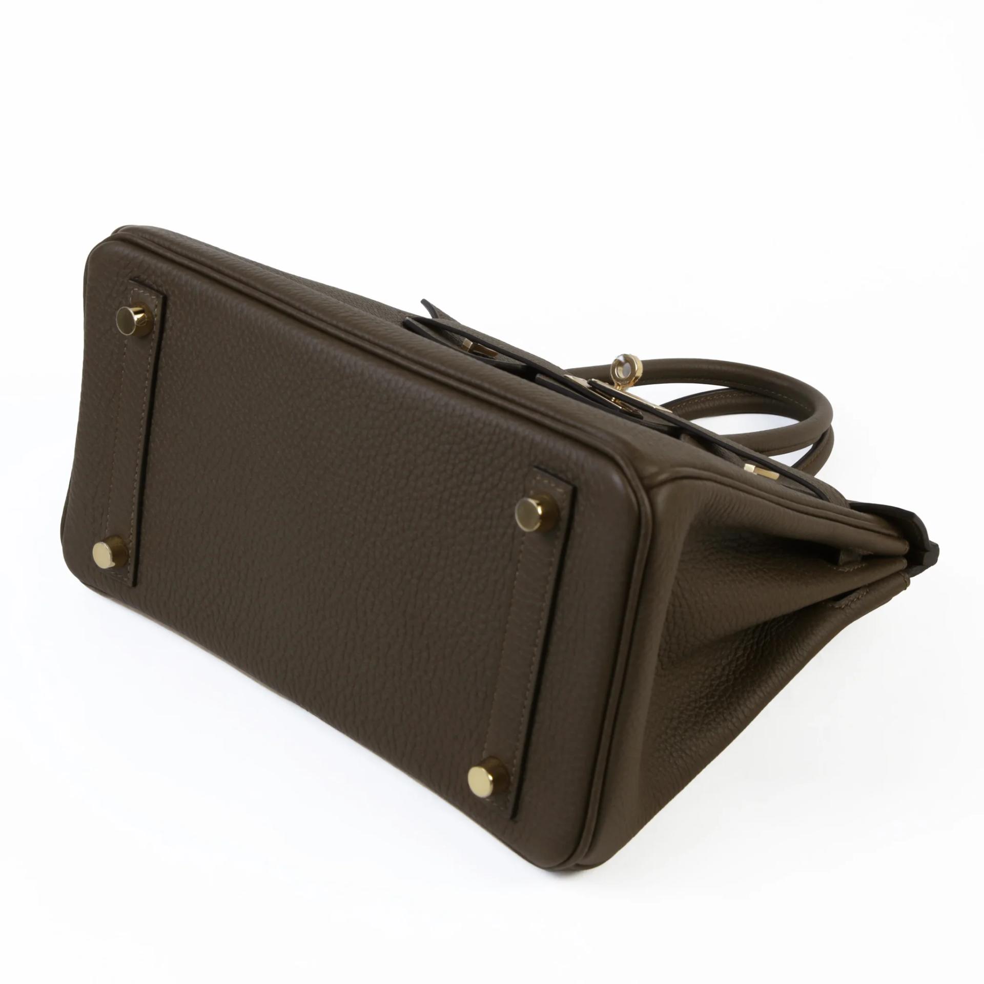 Brand New ( Rank N ) HERMÈS Birkin 25 Vert Loden (V8) Togo Permabrass hardware G (2026) - 5