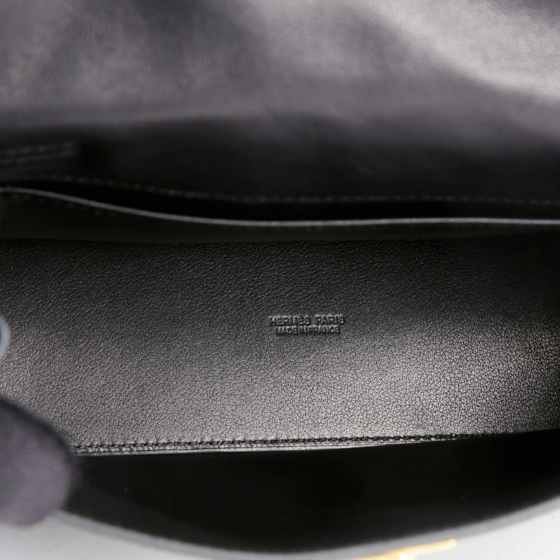 Very Good ( Rank A) HERMÈS Kelly Danse Noir (89) Volupto calfskin Gold hardware K (2025) - 9