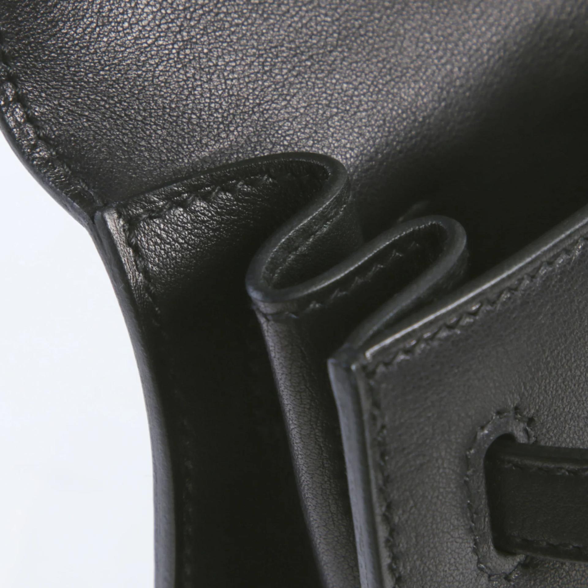 Very Good ( Rank A) HERMÈS Kelly Danse Noir (89) Volupto calfskin Gold hardware K (2025) - 11