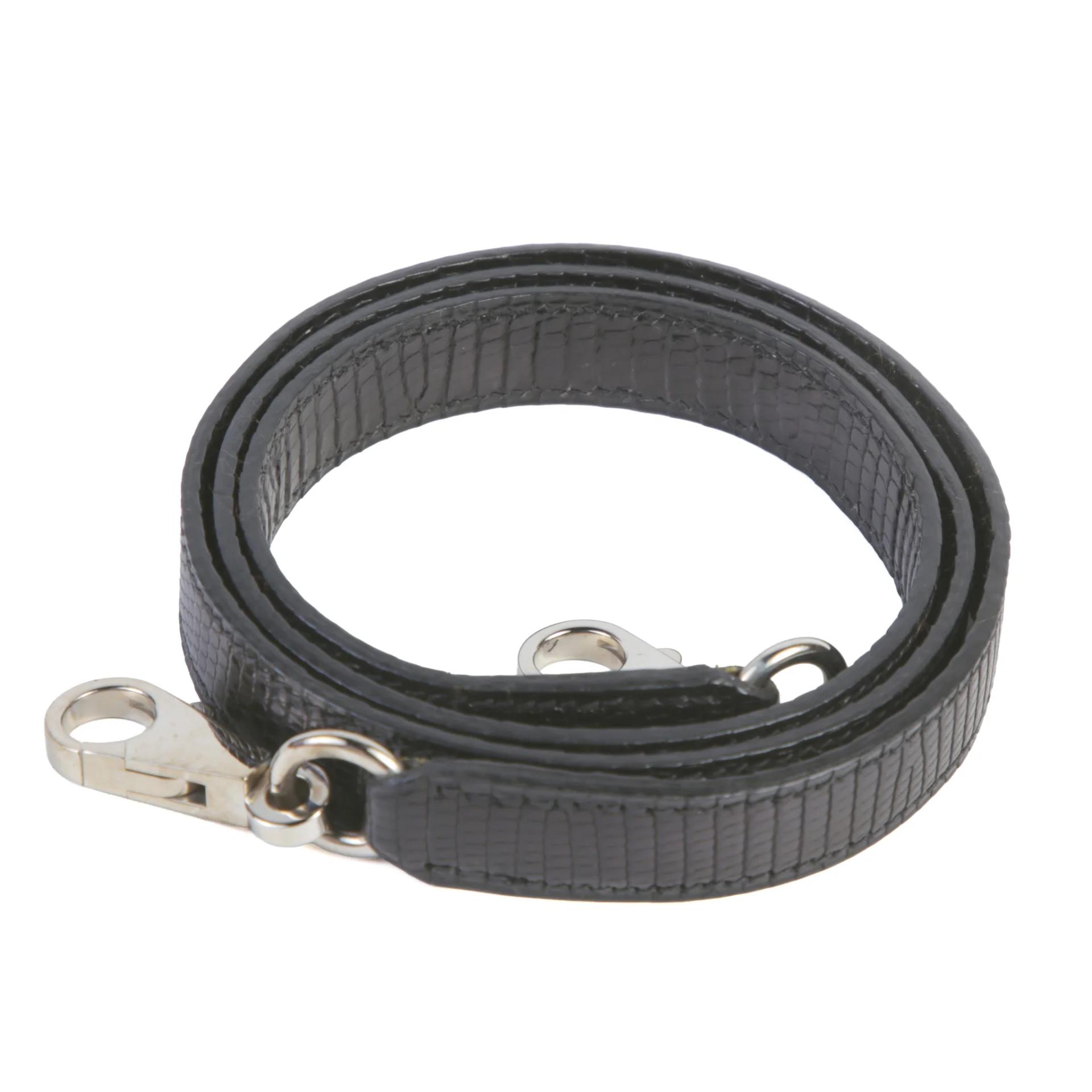 Very Good ( Rank A) HERMÈS Kelly 25 Sellier Noir (89) Lizard Palladium hardware Square F (2002) - 15