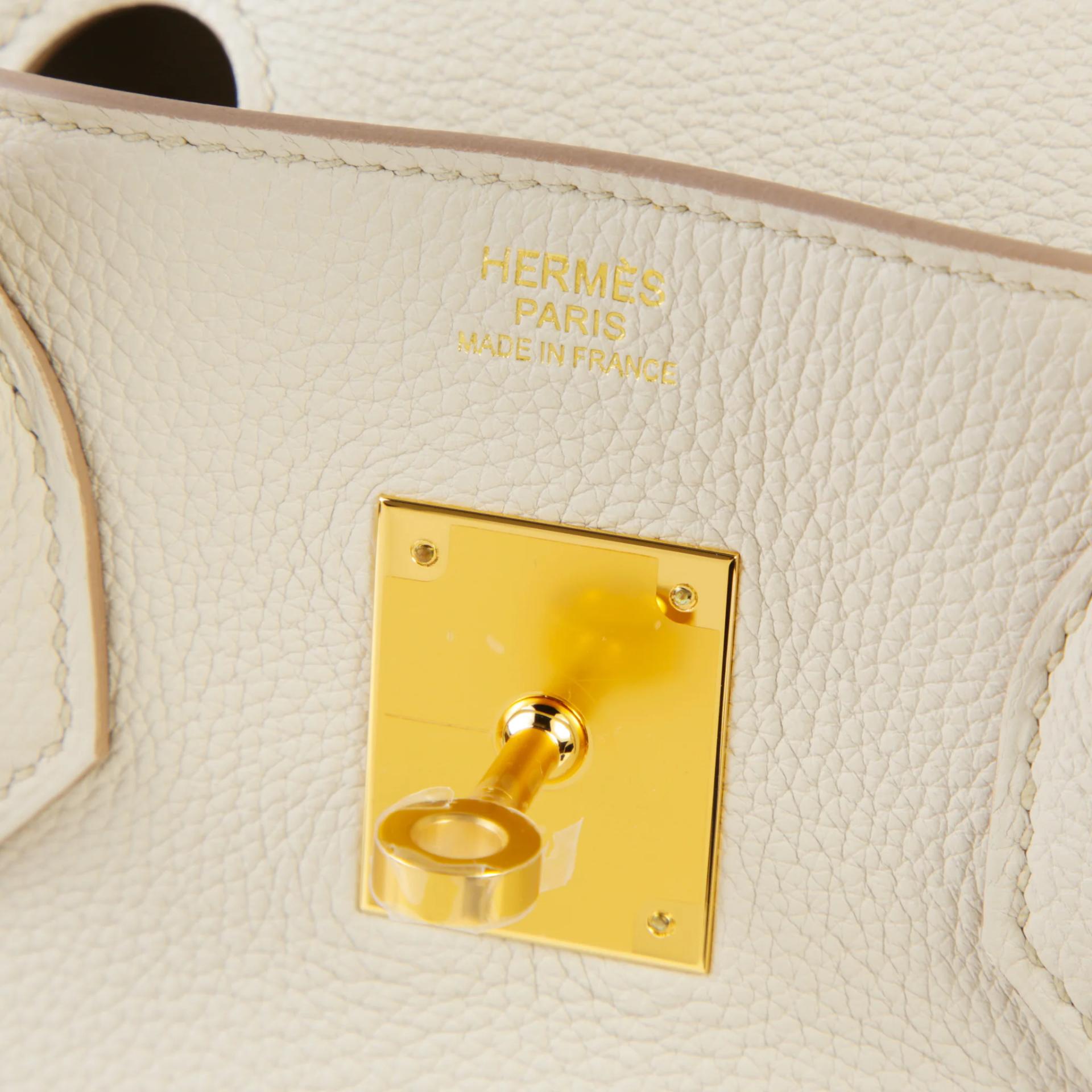 Unused ( Rank NS ) HERMÈS Birkin 30 Beton (8L) Togo Gold hardware W (2024) - 9