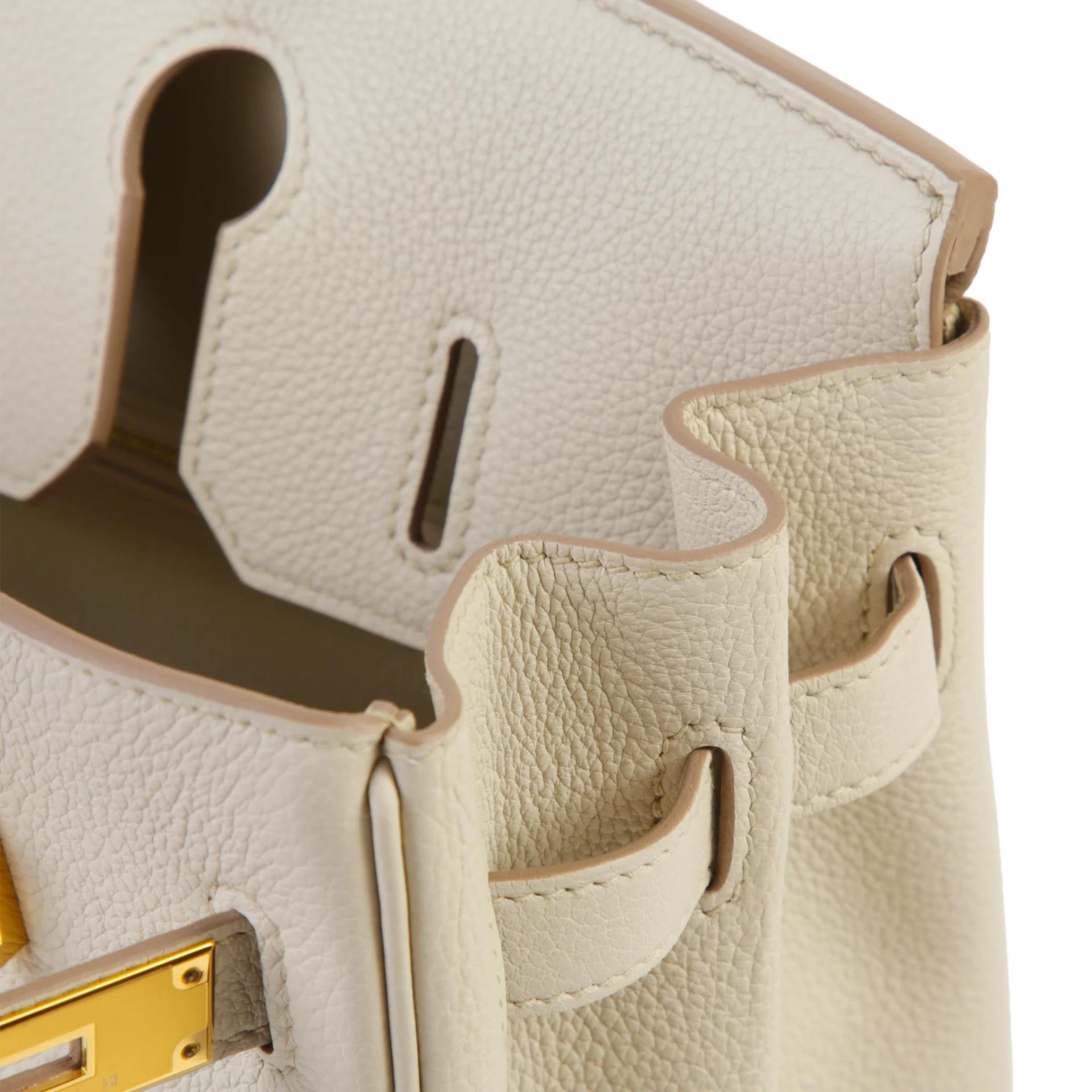 Unused ( Rank NS ) HERMÈS Birkin 30 Beton (8L) Togo Gold hardware W (2024) - 11