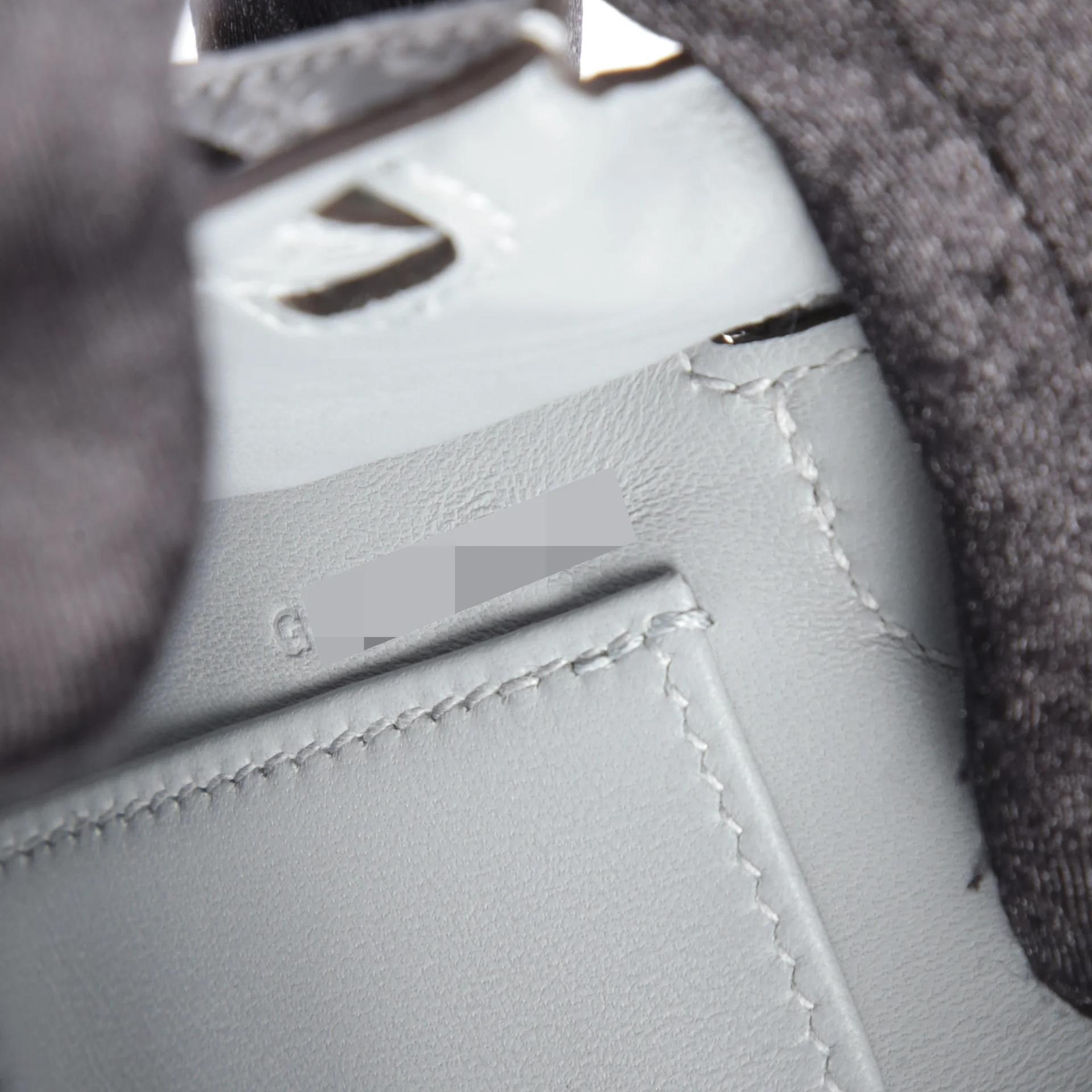 Brand New ( Rank N ) HERMÈS Mini Kelly II Gris Pantin (P0) Matte Alligator Palladium hardware G (2026) - 13