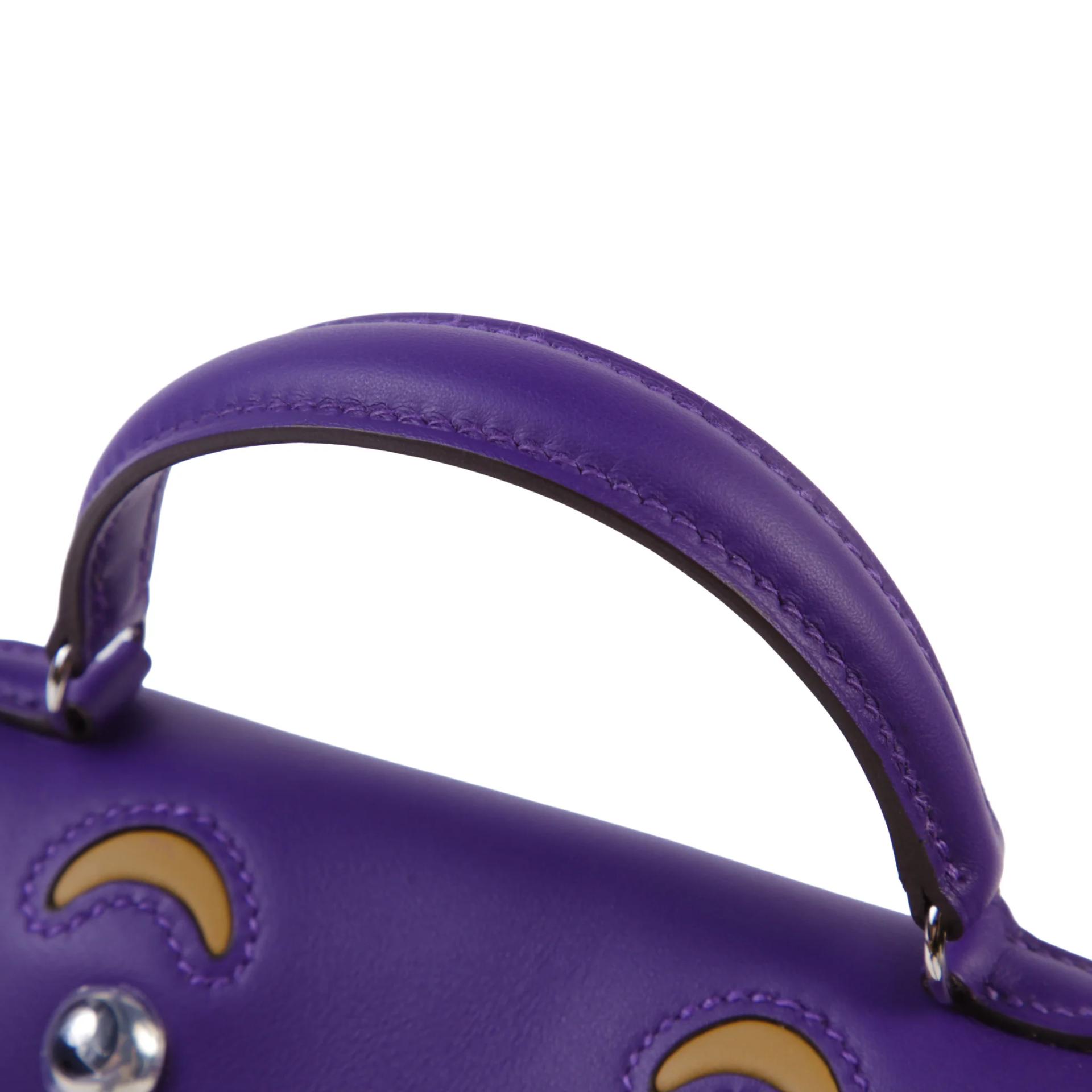 Brand New ( Rank N ) HERMÈS Limited Edition Kelly Doll Purple (X3) Swift Palladium hardware G (2026) - 3