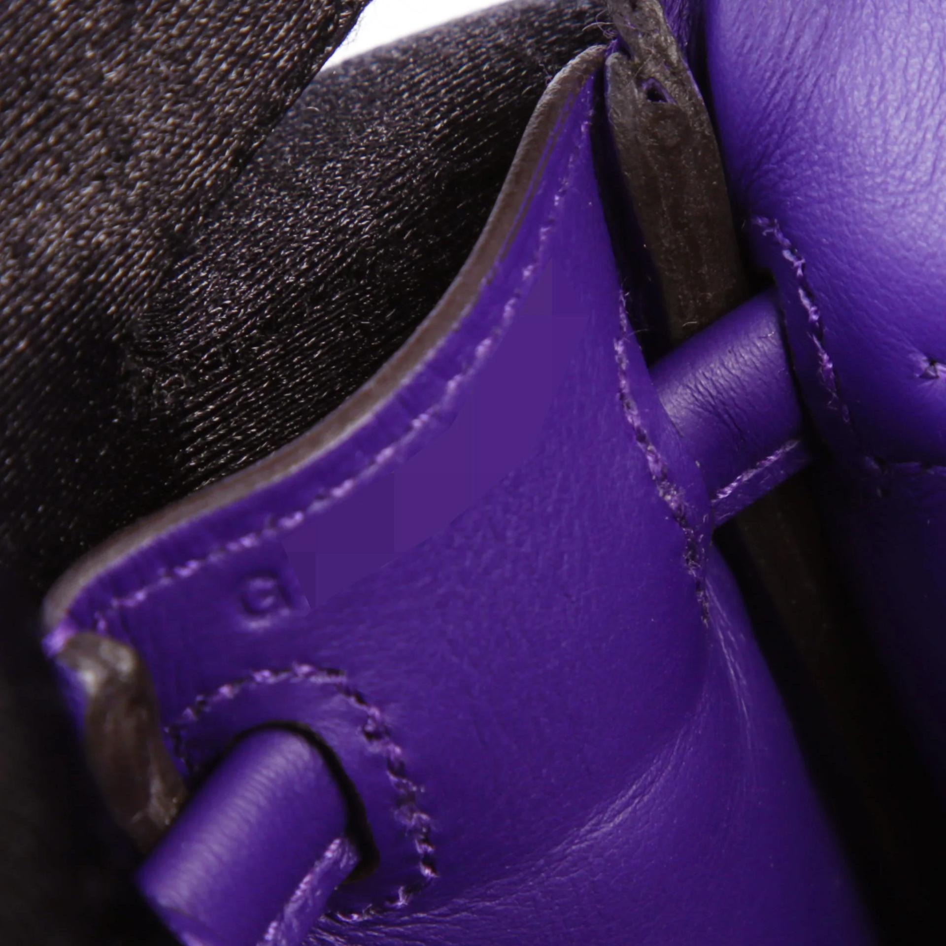 Brand New ( Rank N ) HERMÈS Limited Edition Kelly Doll Purple (X3) Swift Palladium hardware G (2026) - 12