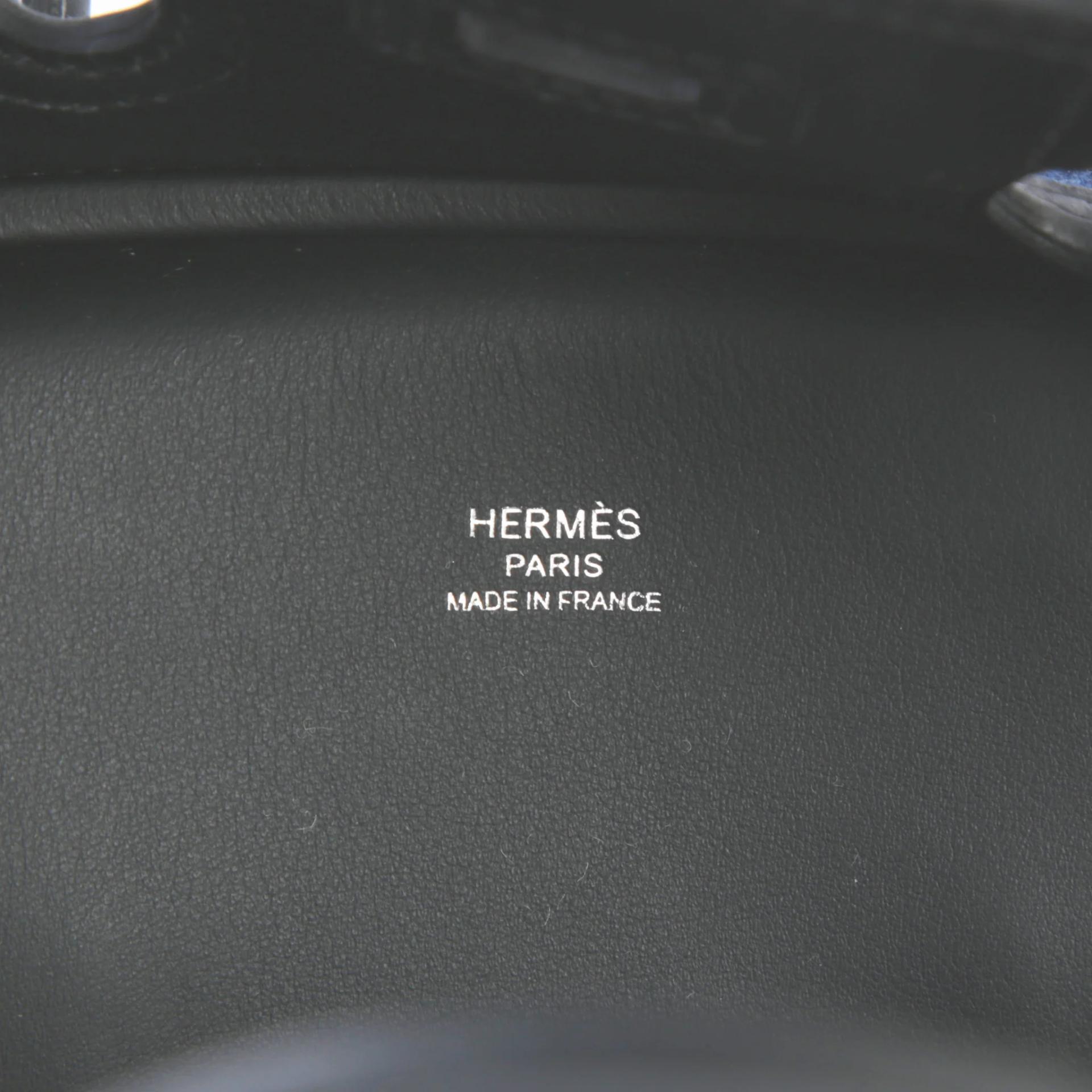 Brand New ( Rank N ) HERMÈS Limited Edition Birkin Cargo 25 Denim Fonce Noir (89) Denim Swift Palladium hardware G (2026) - 10