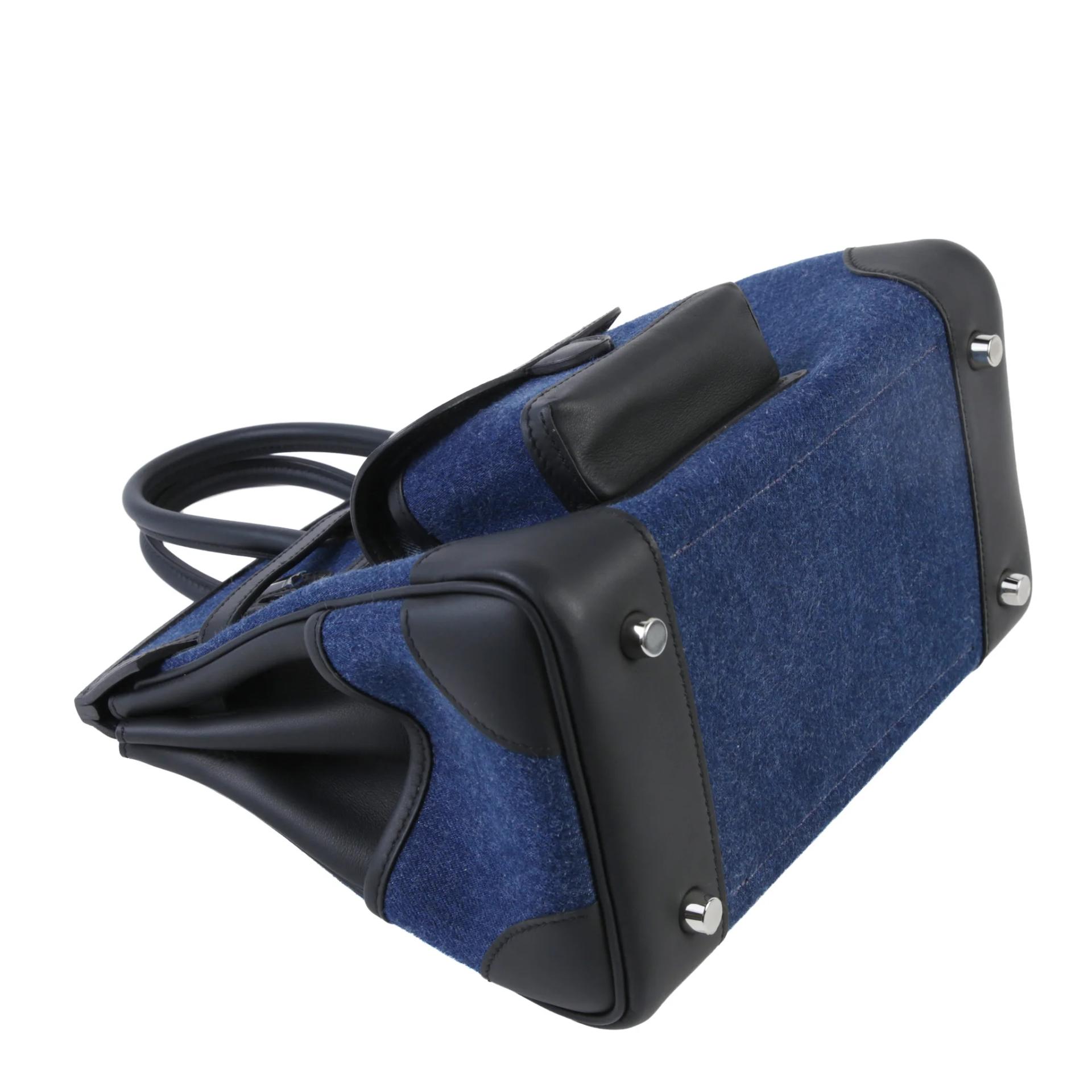 Brand New ( Rank N ) HERMÈS Limited Edition Birkin Cargo 25 Denim Fonce Noir (89) Denim Swift Palladium hardware G (2026) - 4