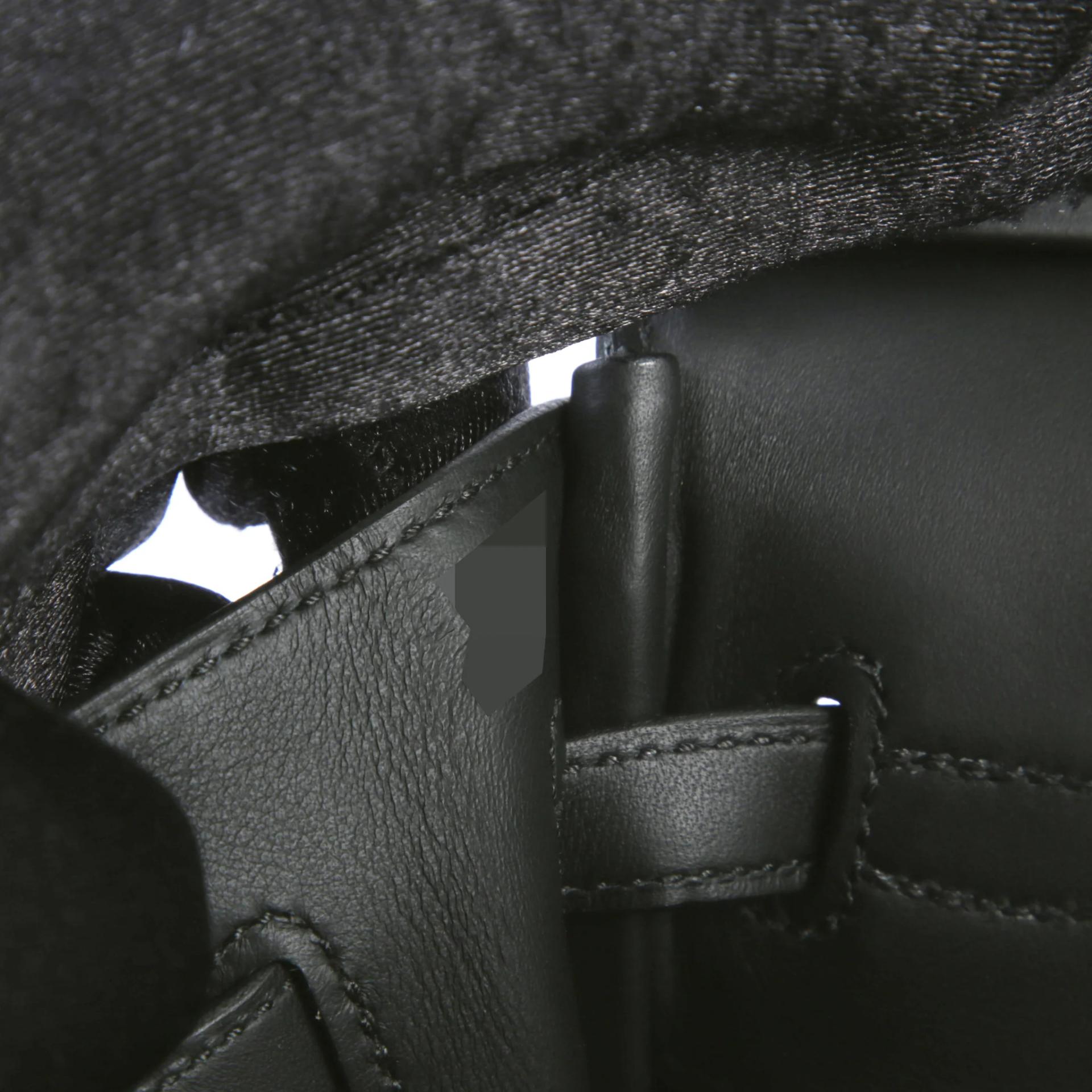 Brand New ( Rank N ) HERMÈS Limited Edition Birkin Cargo 25 Noir (89) Toile H canvas Swift Palladium hardware G (2026) - 13