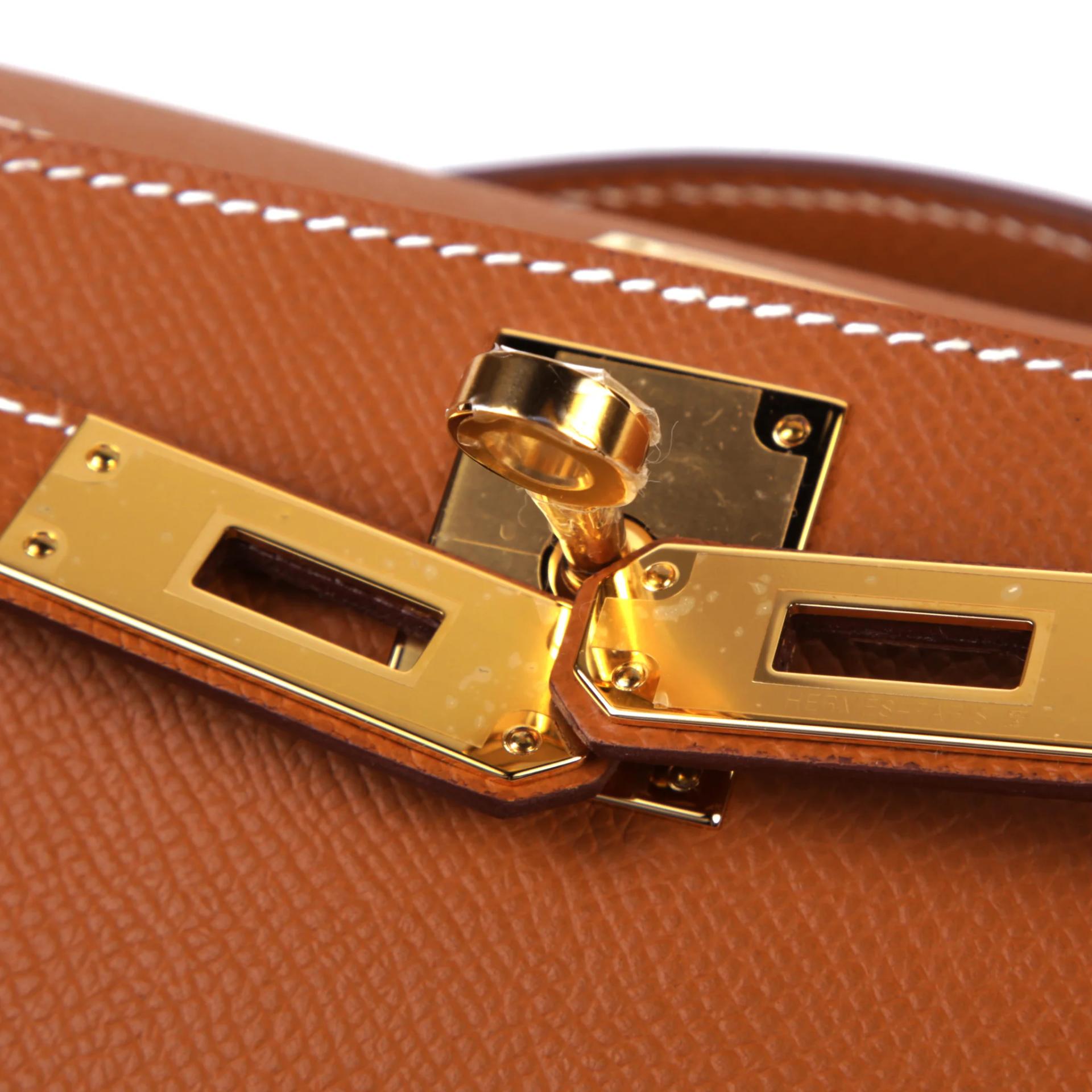 Brand New ( Rank N ) HERMÈS Kelly Cut Gold (37) Epsom Gold hardware G (2026) - 9