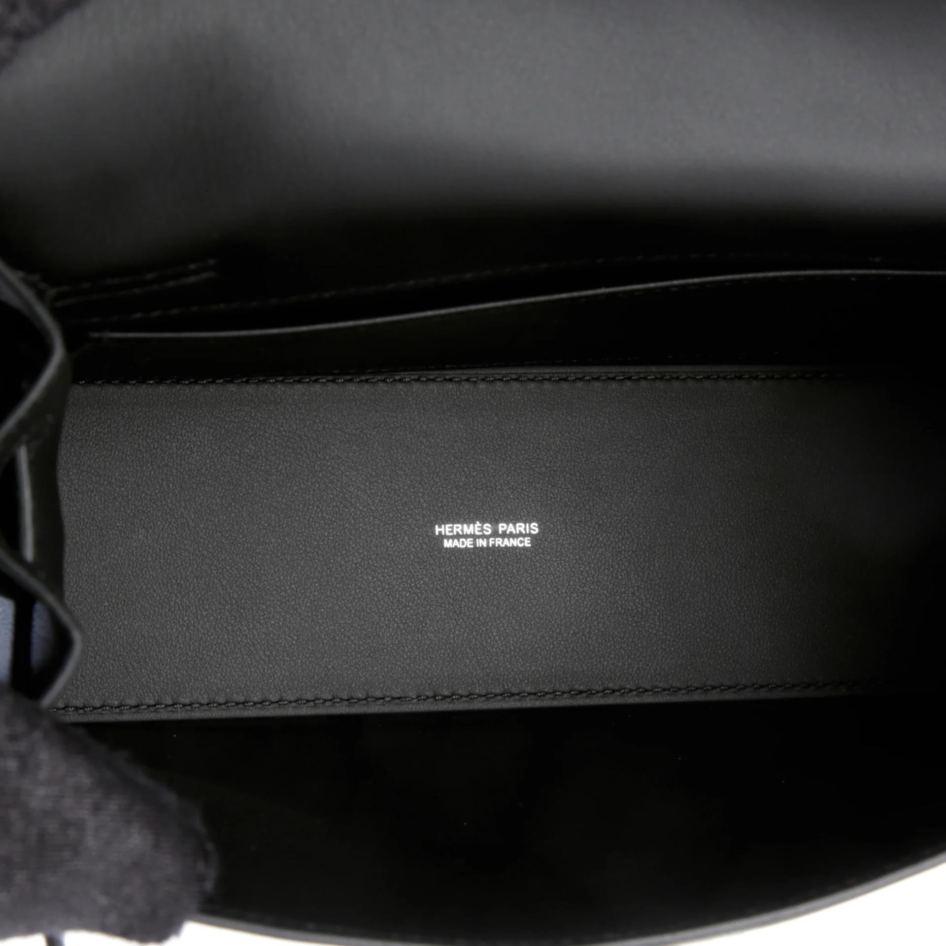 Brand New ( Rank N ) HERMÈS Kelly Danse Noir (89) Swift Palladium hardware G (2026) - 9