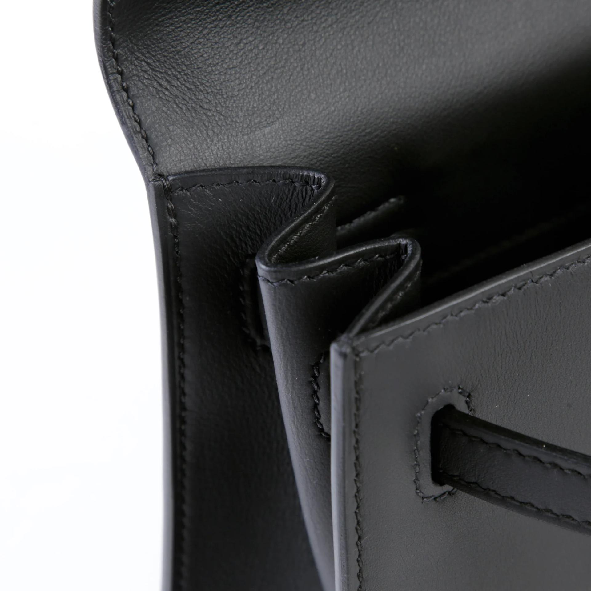 Brand New ( Rank N ) HERMÈS Kelly Danse Noir (89) Swift Palladium hardware G (2026) - 11