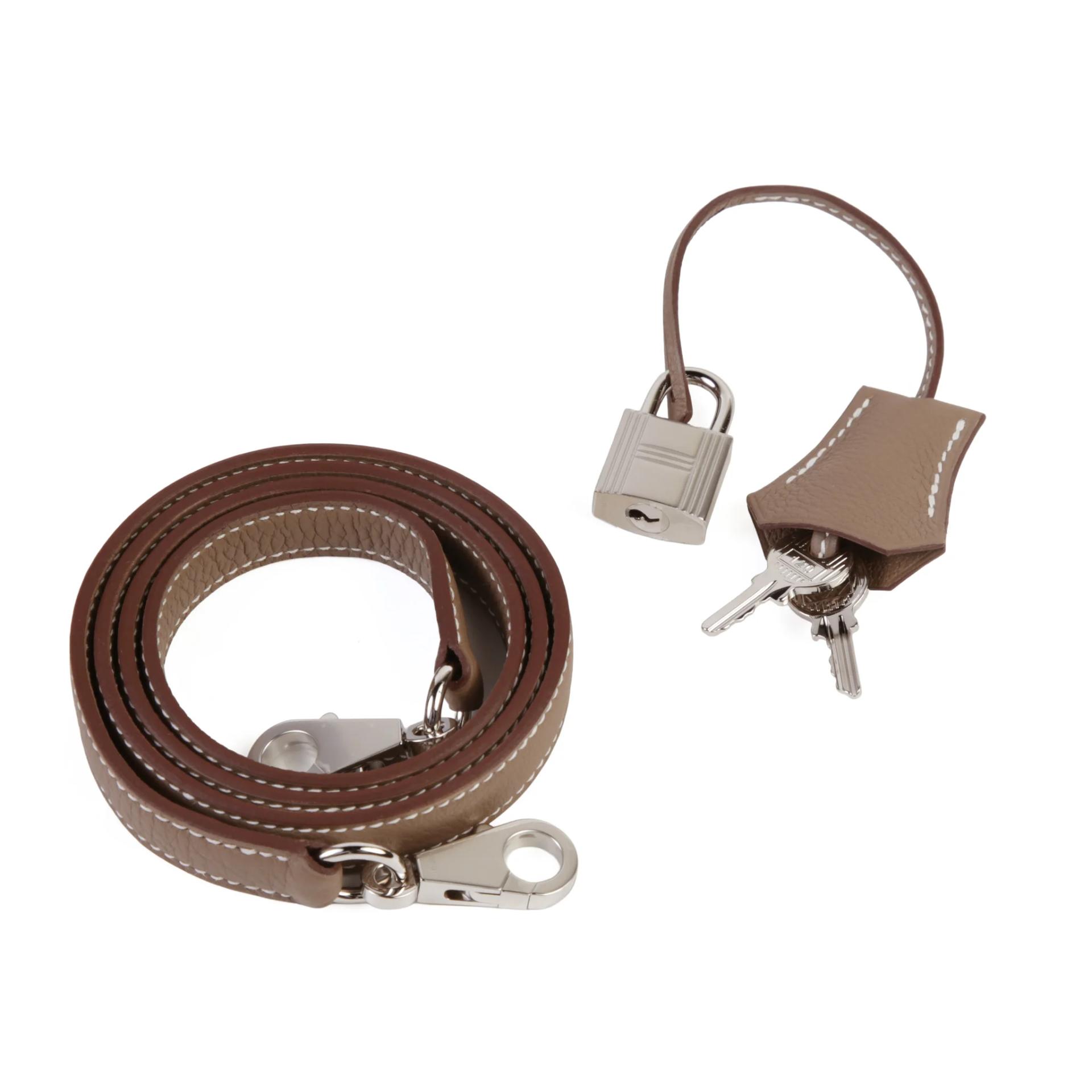 Brand New ( Rank N ) HERMÈS Kelly 25 Etoupe (18) Togo Palladium hardware G (2026) - 14