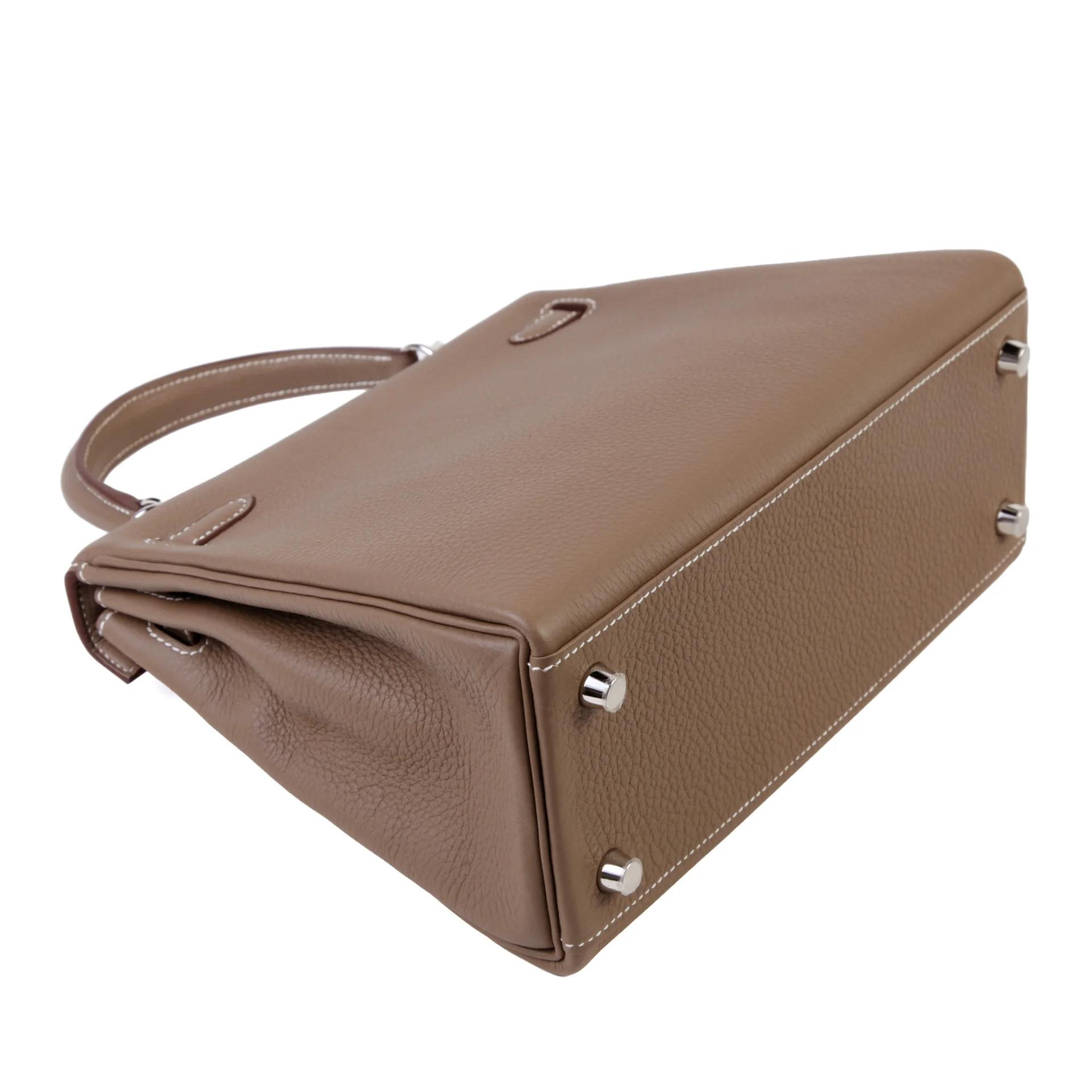 Brand New ( Rank N ) HERMÈS Kelly 25 Etoupe (18) Togo Palladium hardware G (2026) - 6