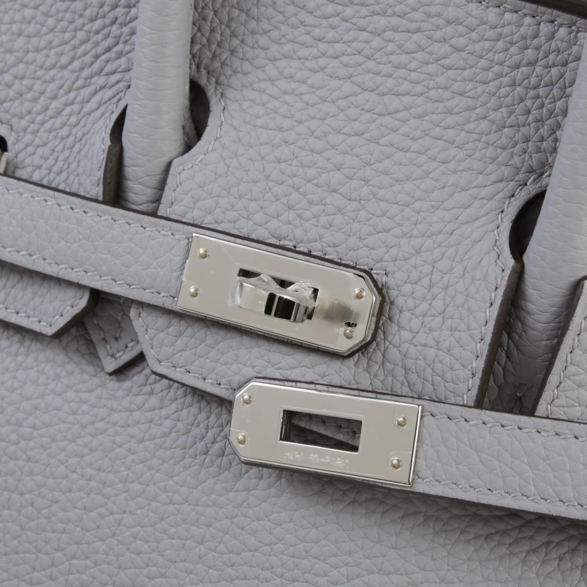 Brand New ( Rank N ) HERMÈS Birkin 25 Gris Pantin (P0) Togo Palladium hardware G (2026) - 8