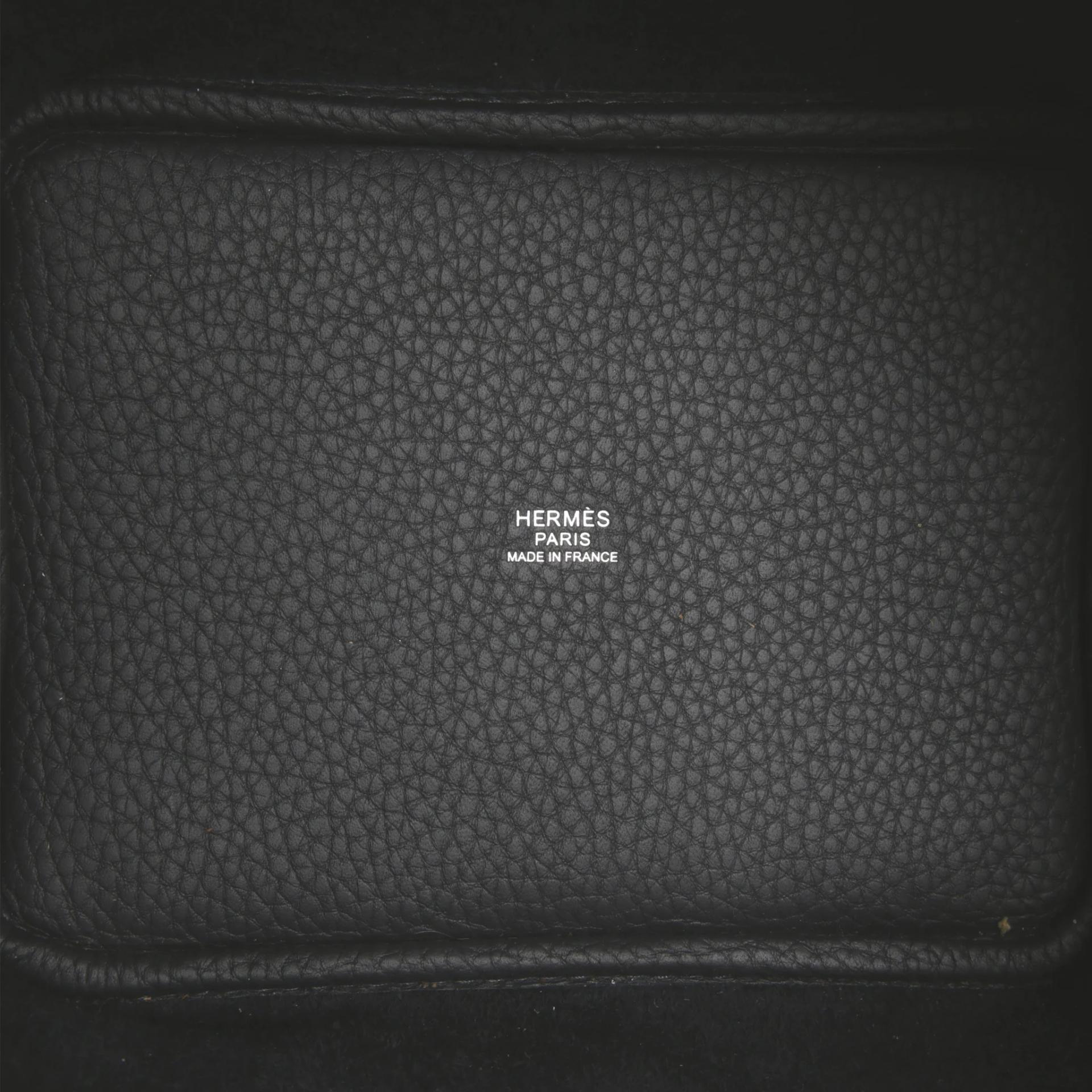 Brand New ( Rank N ) HERMÈS Picotin Lock PM Caban (3Y) Clemence Palladium hardware K (2025) - 10