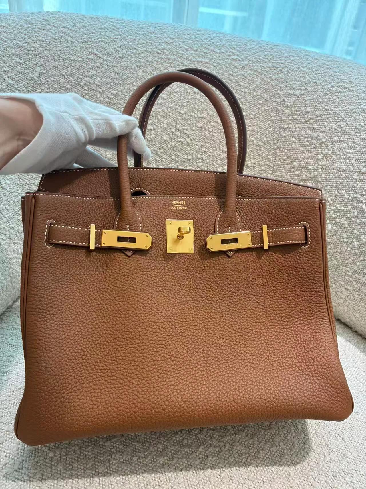 Unused ( Rank NS ) HERMÈS Birkin 30 Gold (37) Togo Gold hardware W (2024) - 4