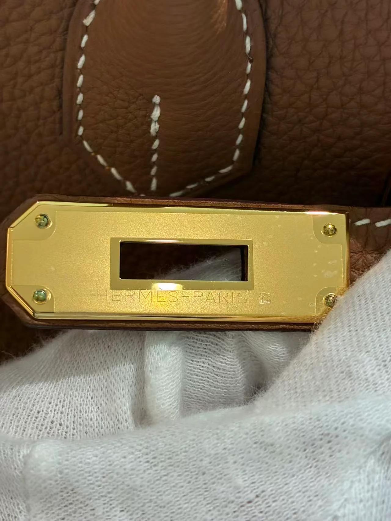 Unused ( Rank NS ) HERMÈS Birkin 30 Gold (37) Togo Gold hardware W (2024) - 19