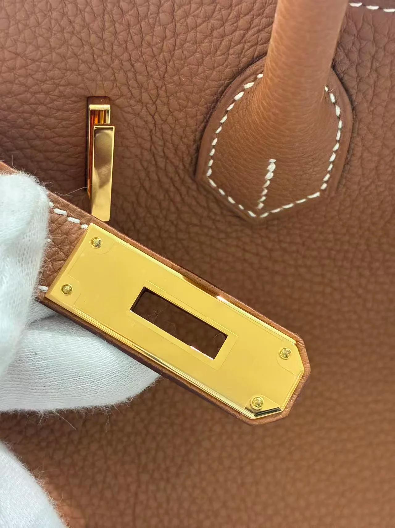 Unused ( Rank NS ) HERMÈS Birkin 30 Gold (37) Togo Gold hardware W (2024) - 16