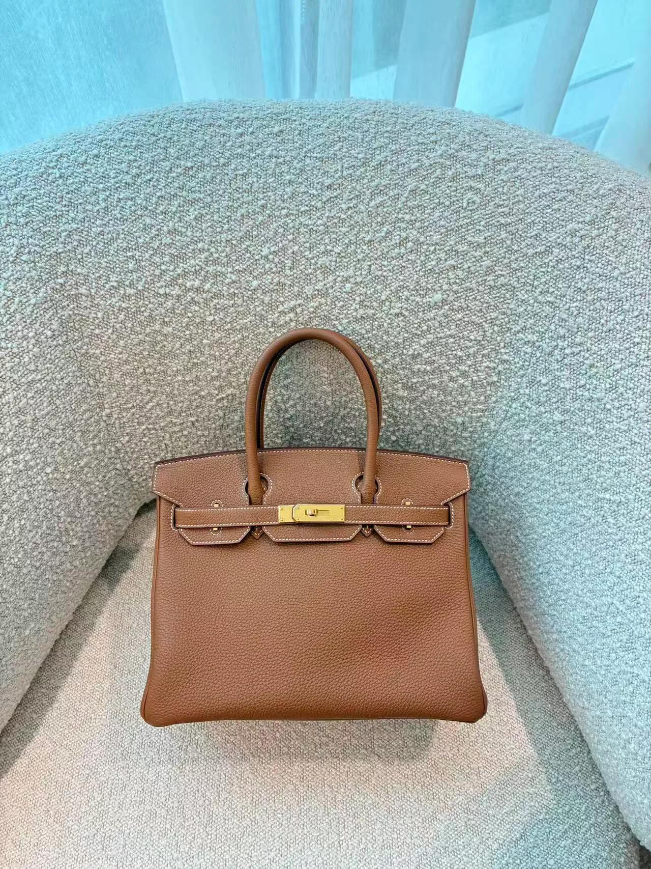 Unused ( Rank NS ) HERMÈS Birkin 30 Gold (37) Togo Gold hardware W (2024) - 5
