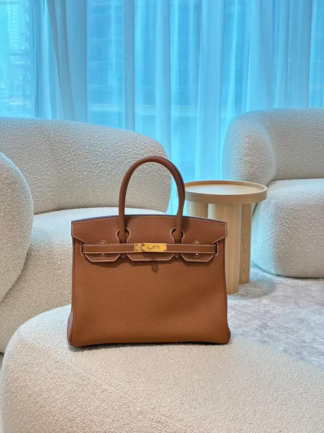 Unused ( Rank NS ) HERMÈS Birkin 30 Gold (37) Togo Gold hardware W (2024) - 6