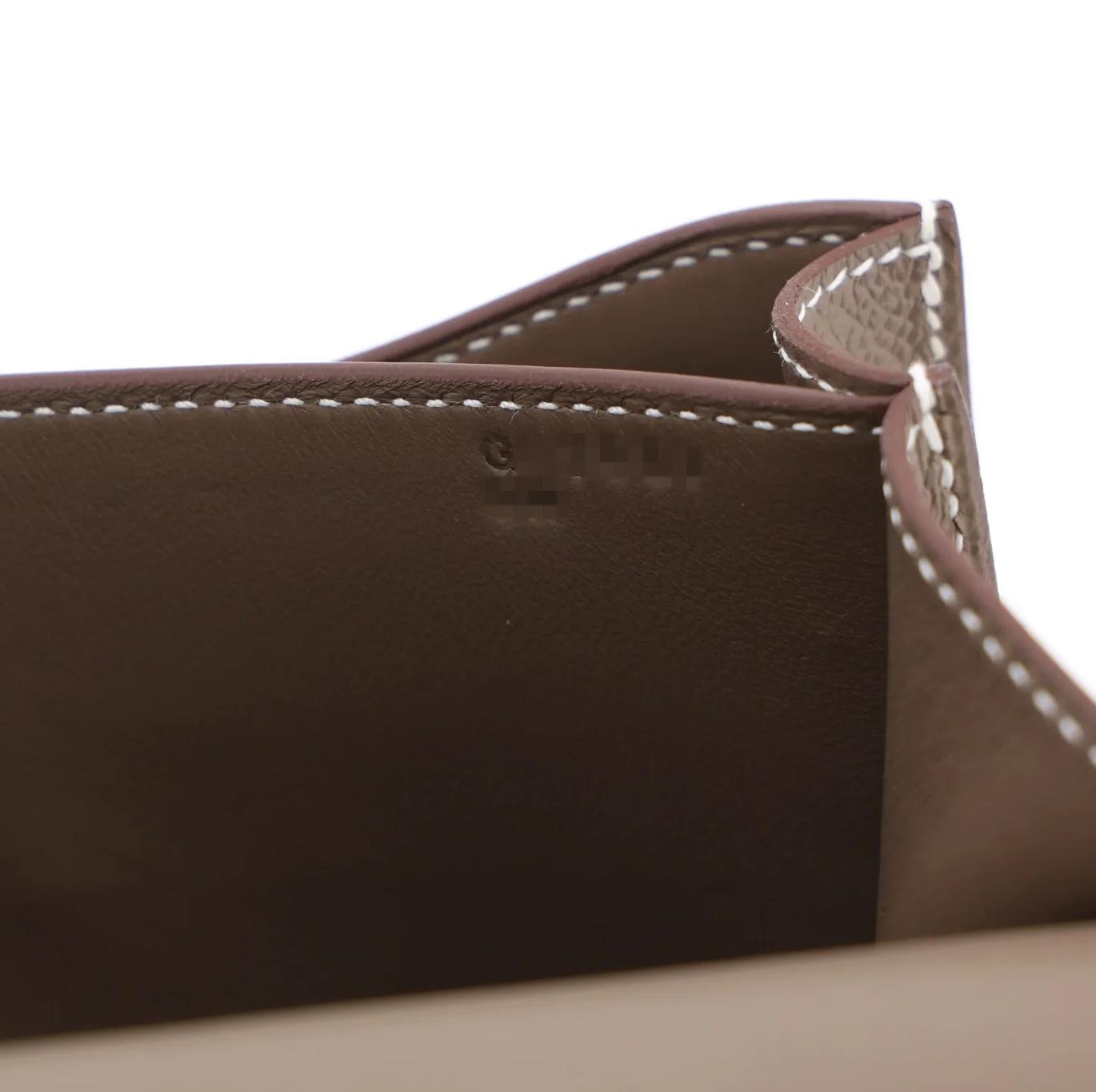 Brand New ( Rank N ) HERMÈS Constance Mini Etoupe (18) Epsom Palladium hardware G (2026) - 17