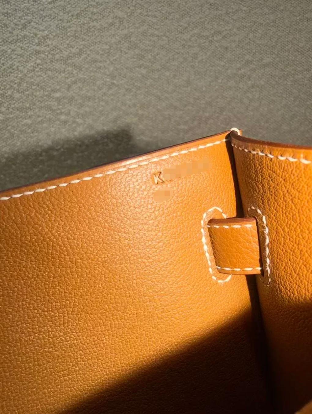 Brand New ( Rank N ) HERMÈS Kelly depeches 25 Gold (37) Togo Palladium hardware K (2025) - 23
