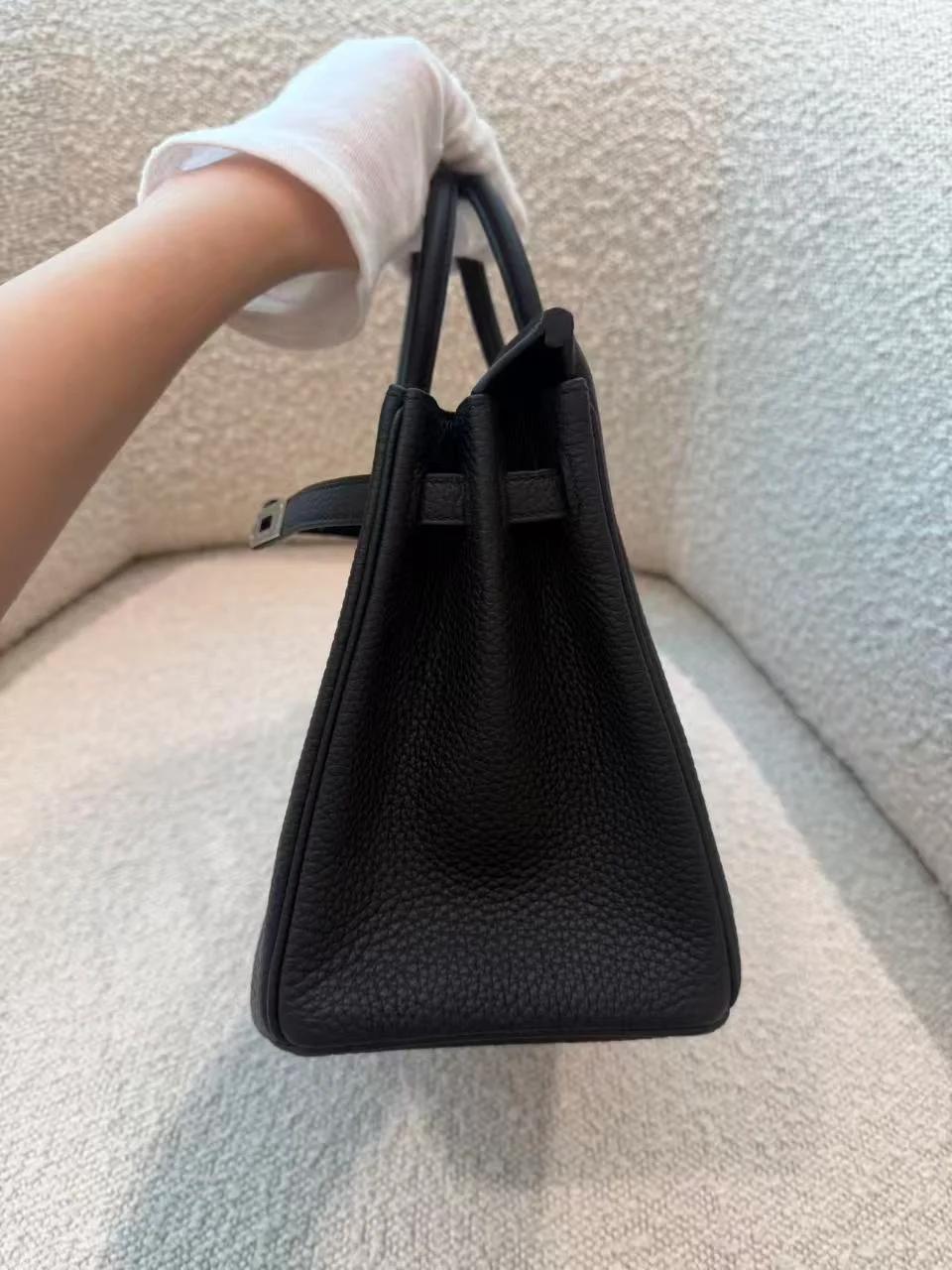 Brand New ( Rank N ) HERMÈS Birkin 25 Noir (89) Togo Palladium hardware G (2026) - 18