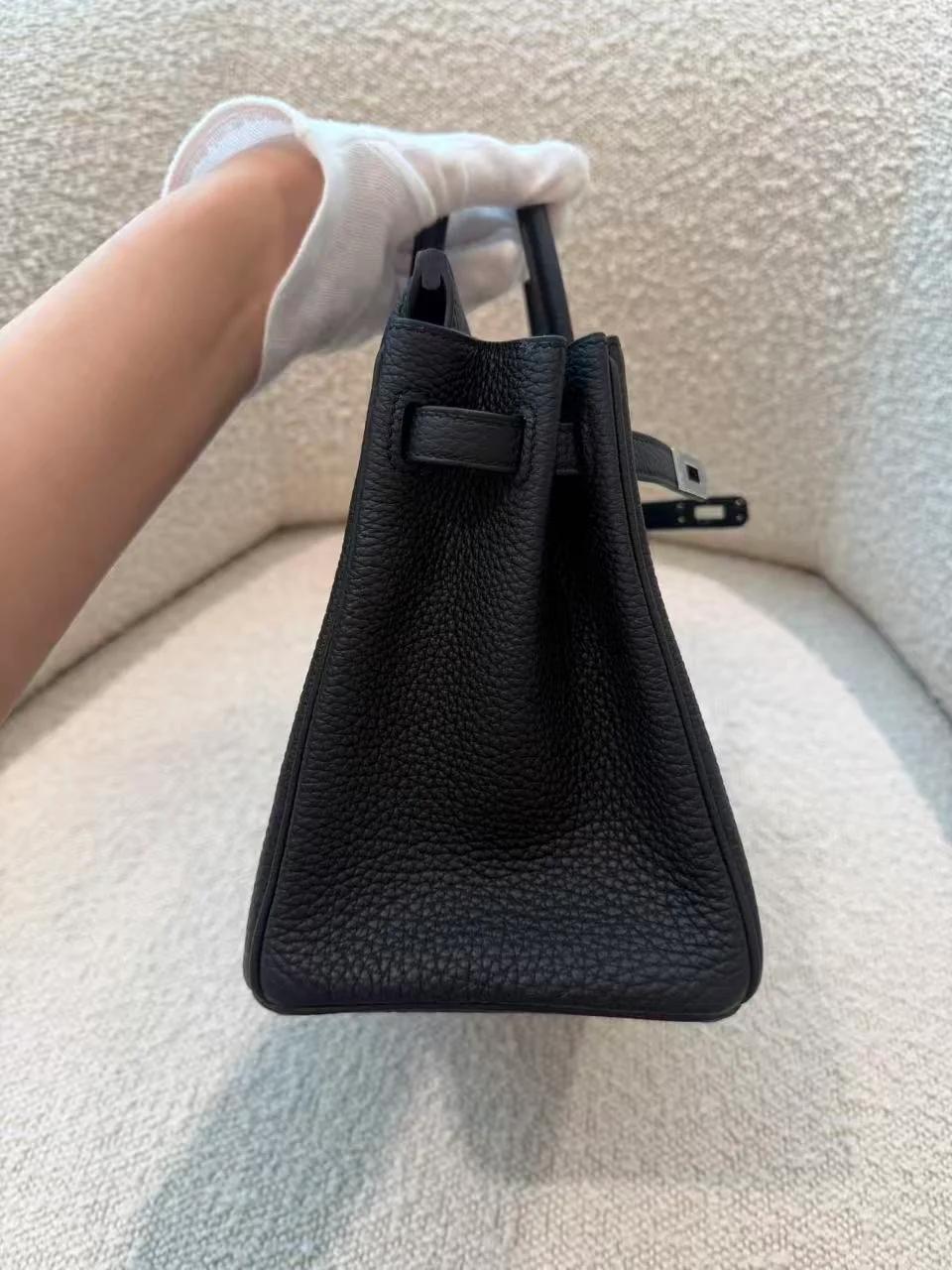 Brand New ( Rank N ) HERMÈS Birkin 25 Noir (89) Togo Palladium hardware G (2026) - 17