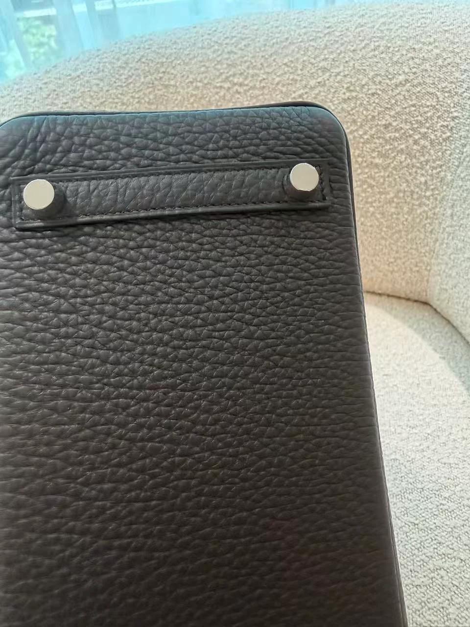 Brand New ( Rank N ) HERMÈS Birkin 25 Noir (89) Togo Palladium hardware G (2026) - 14