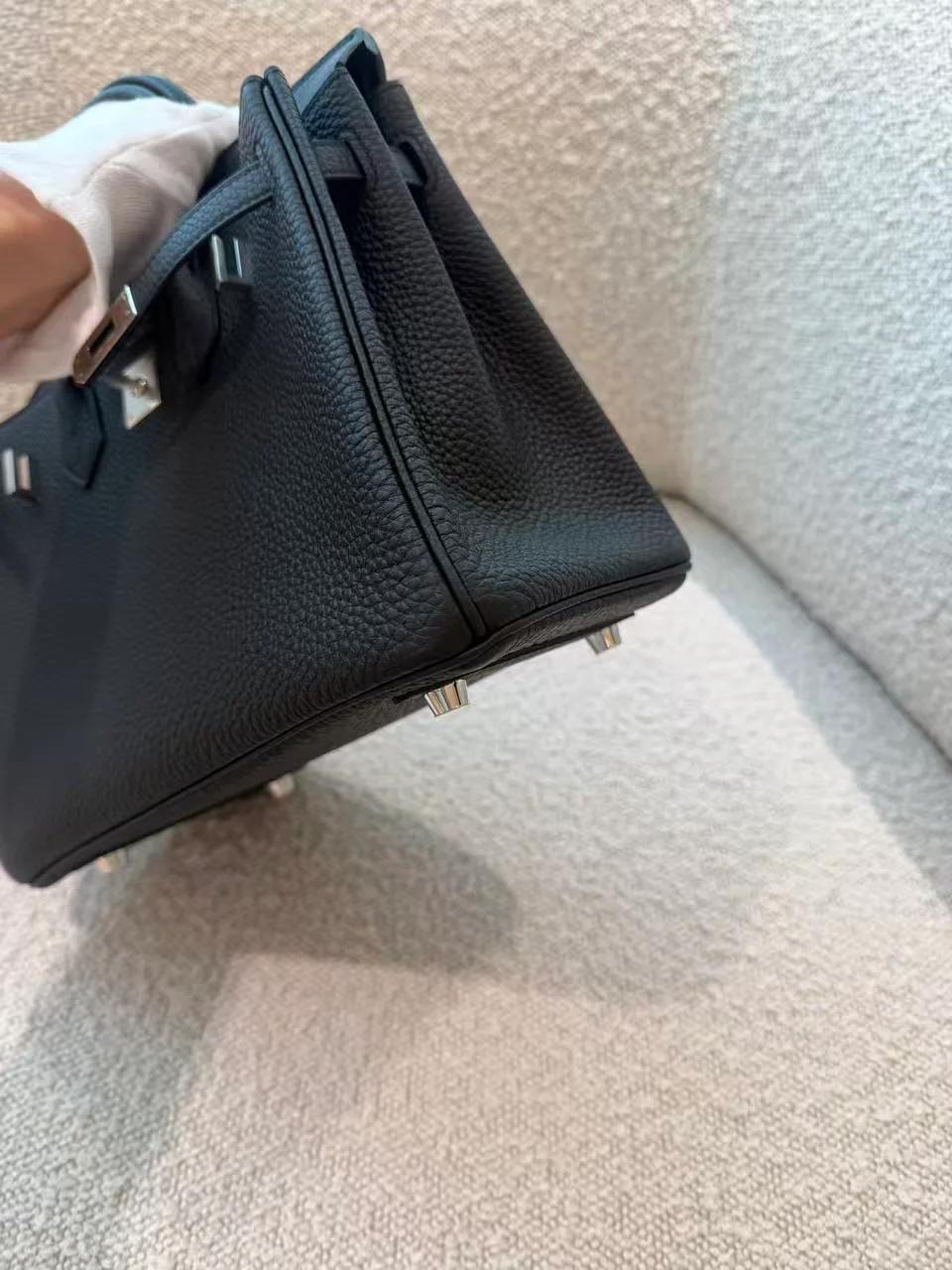 Brand New ( Rank N ) HERMÈS Birkin 25 Noir (89) Togo Palladium hardware G (2026) - 8
