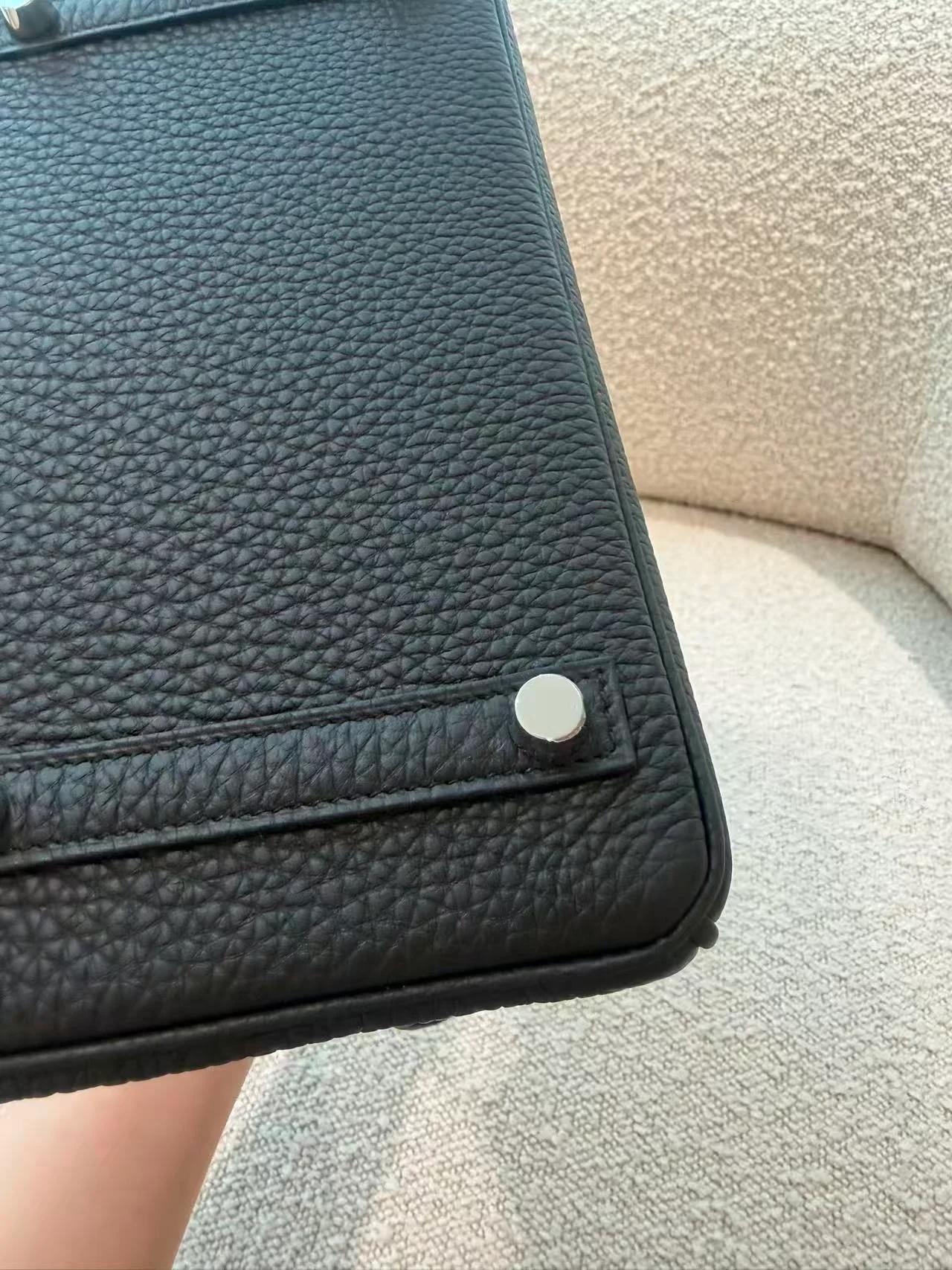 Brand New ( Rank N ) HERMÈS Birkin 25 Noir (89) Togo Palladium hardware G (2026) - 13