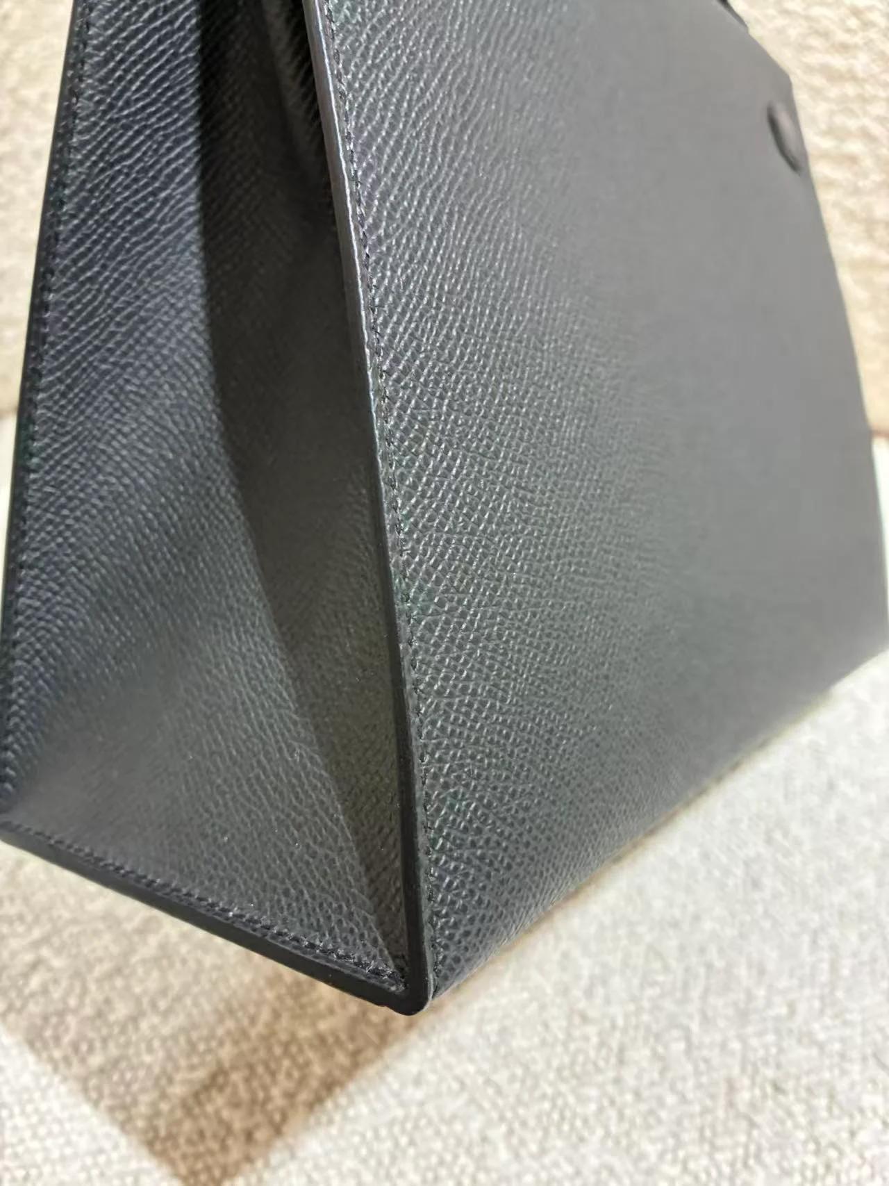 Brand New ( Rank N ) HERMÈS Kelly 25 Sellier Plomb (8P) Epsom Permabrass hardware G (2026) - 12