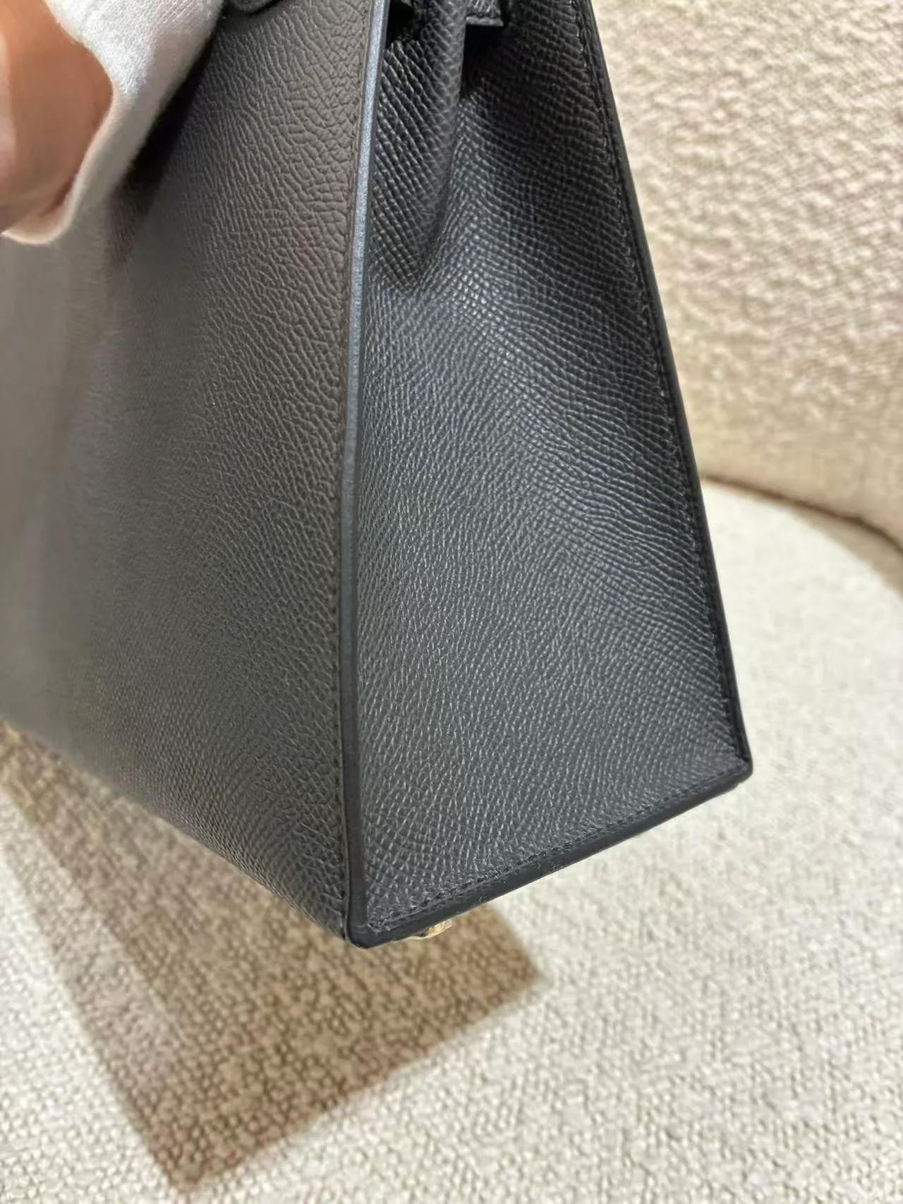 Brand New ( Rank N ) HERMÈS Kelly 25 Sellier Plomb (8P) Epsom Permabrass hardware G (2026) - 13