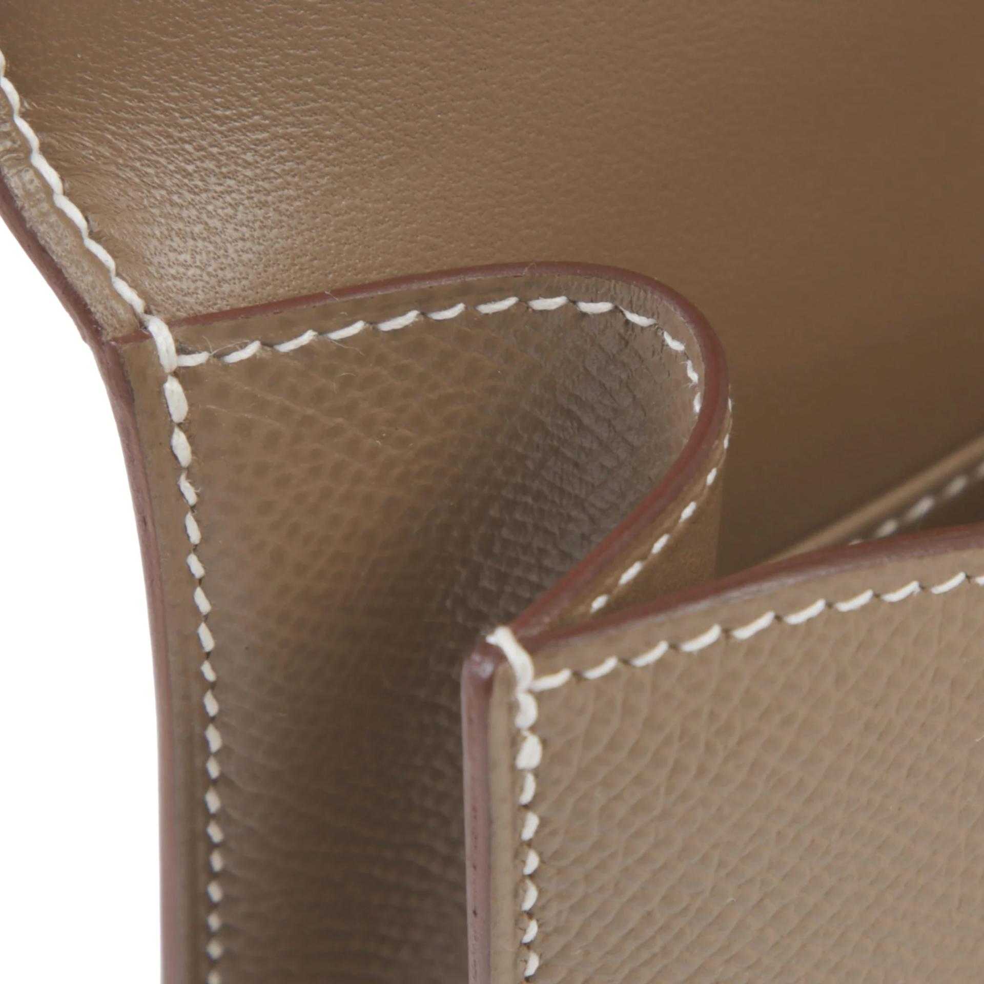 Brand New ( Rank N ) HERMÈS Constance Elan 2024 Etoupe (18) Epsom Gold hardware G (2026) - 13