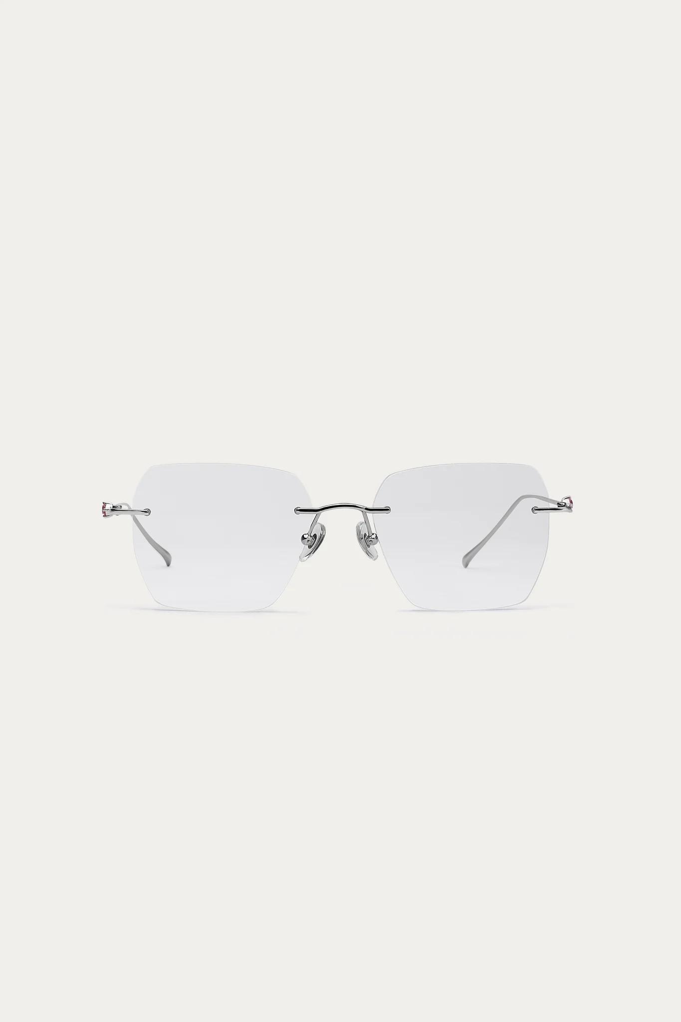 Brand New ( Rank N ) Mira MIRA Jewelery Eyeglass Frame Silver 925 - 3