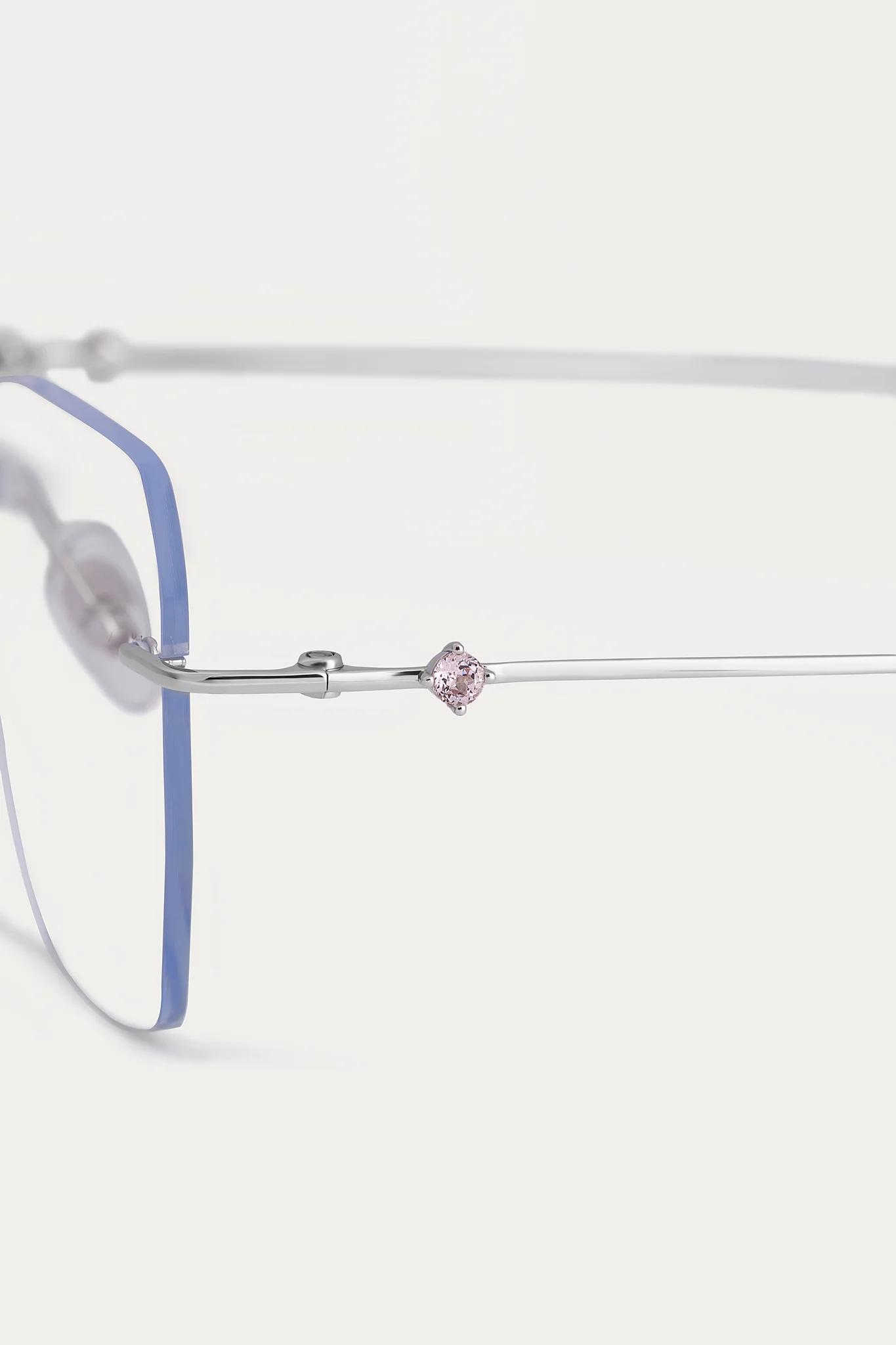 Brand New ( Rank N ) Mira MIRA Jewelery Eyeglass Frame Silver 925 - 2