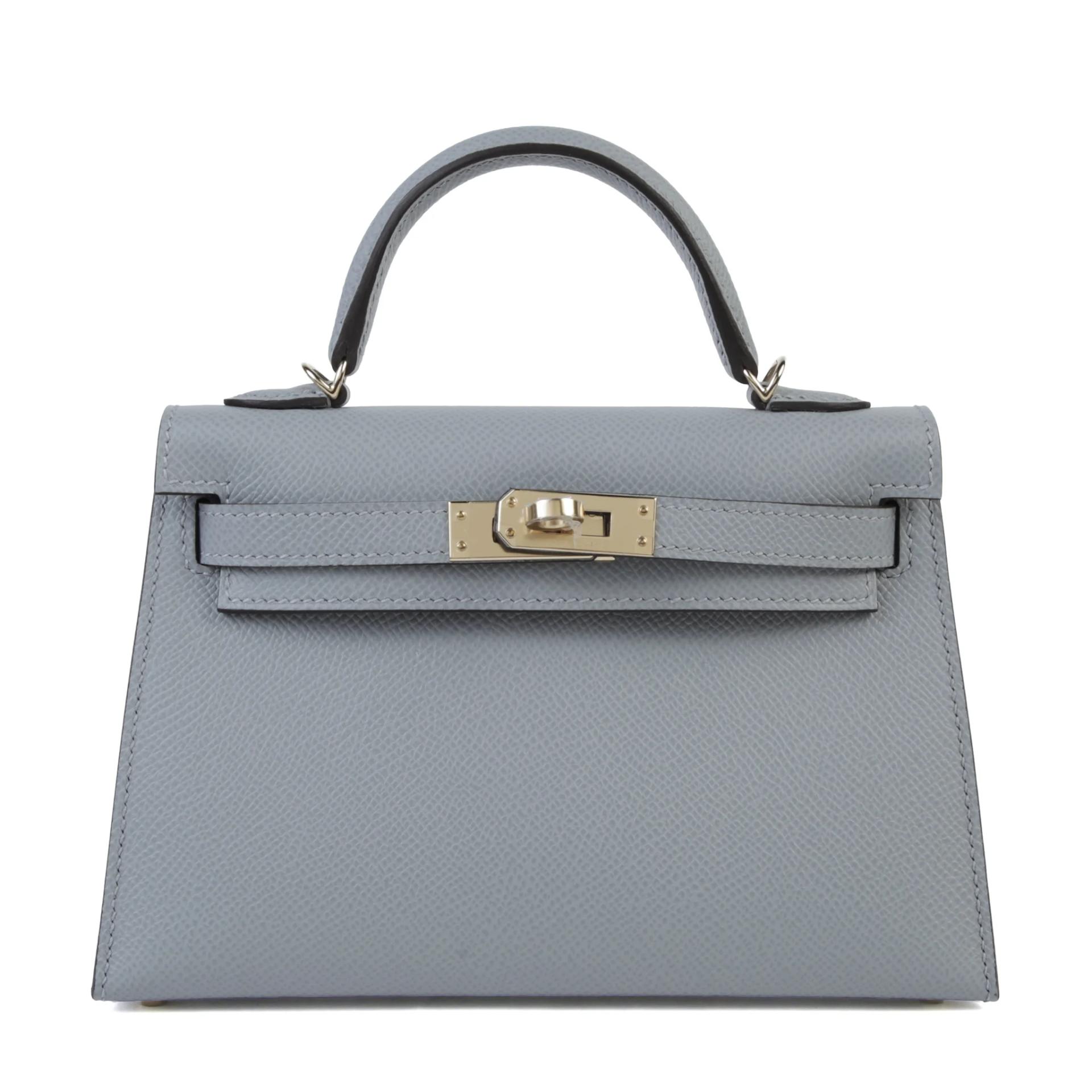 Brand New ( Rank N ) HERMÈS Mini Kelly II Gris Pantin (P0) Epsom Permabrass hardware G (2026) - 1