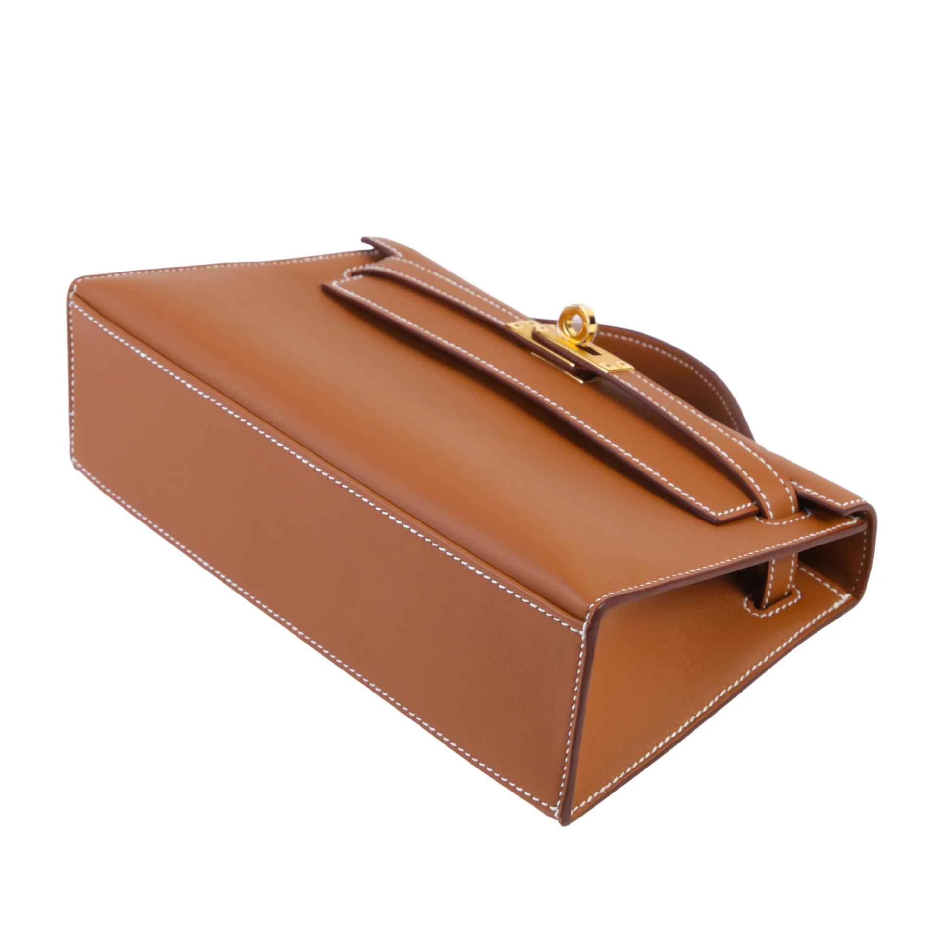 Brand New ( Rank N ) HERMÈS Kelly Pochette Gold (37) Swift Gold hardware G (2026) - 5