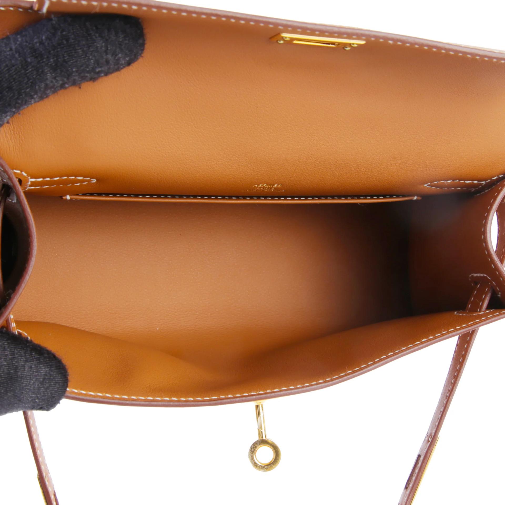 Brand New ( Rank N ) HERMÈS Kelly Pochette Gold (37) Swift Gold hardware G (2026) - 13